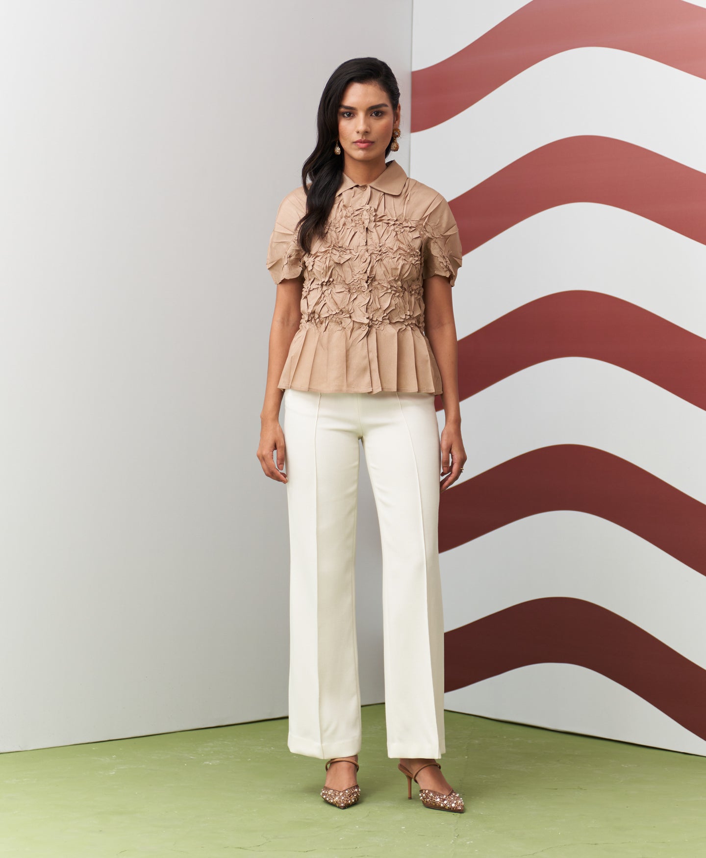 BEIGE HIRO TOP