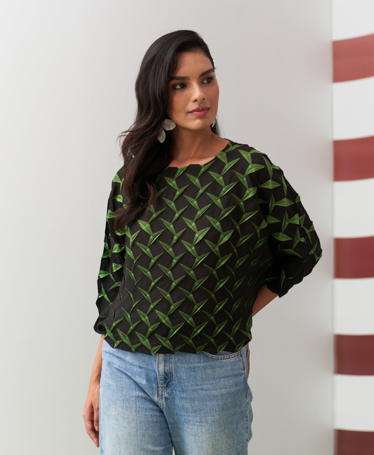 GREEN CRYSTIA TOP