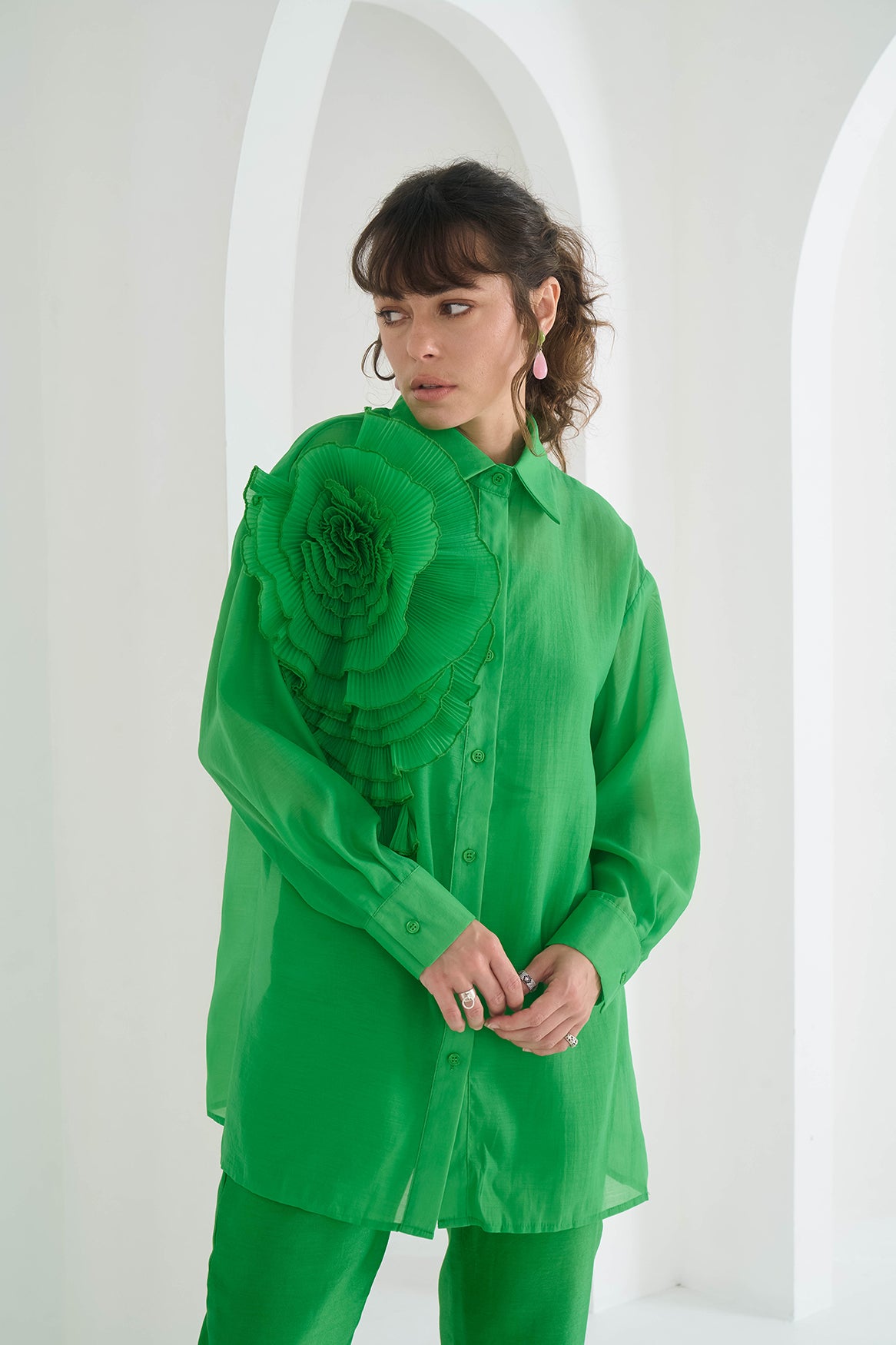 GREEN YASMIN SHIRT