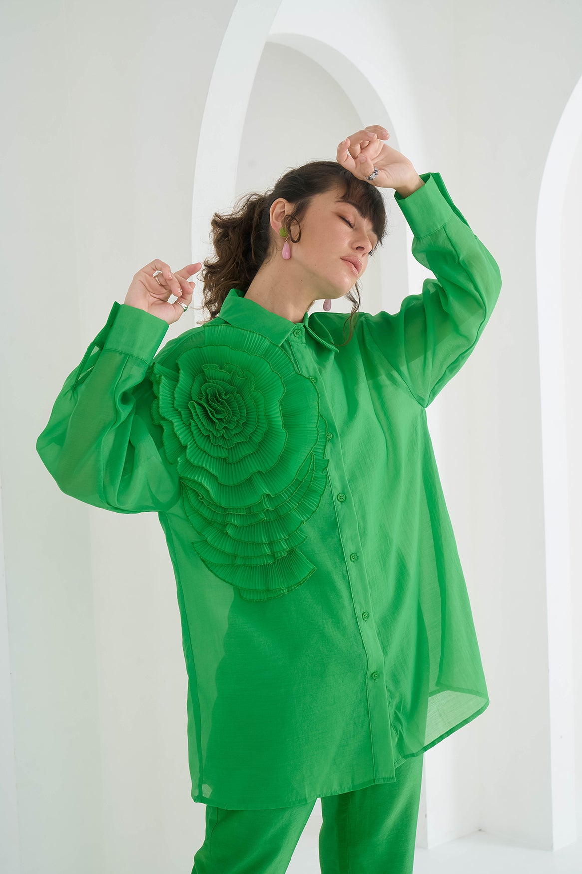 GREEN YASMIN SHIRT