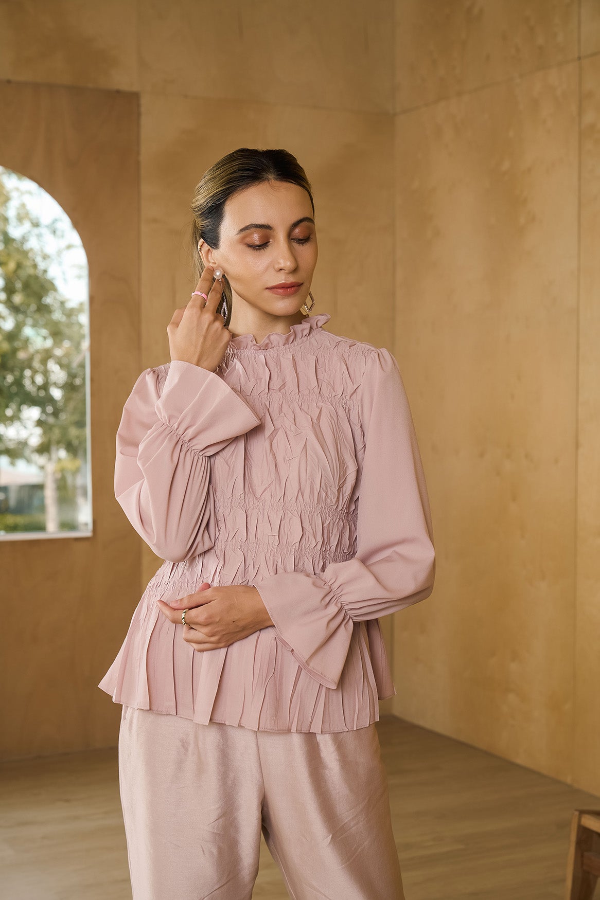 NUDE SAASHAA TEXTURED TOP