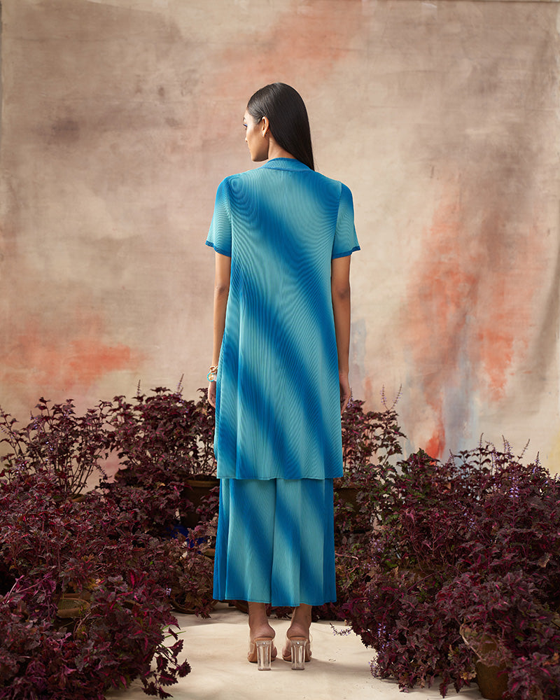 AQUA DIAGONAL GRADIENT COORD SET