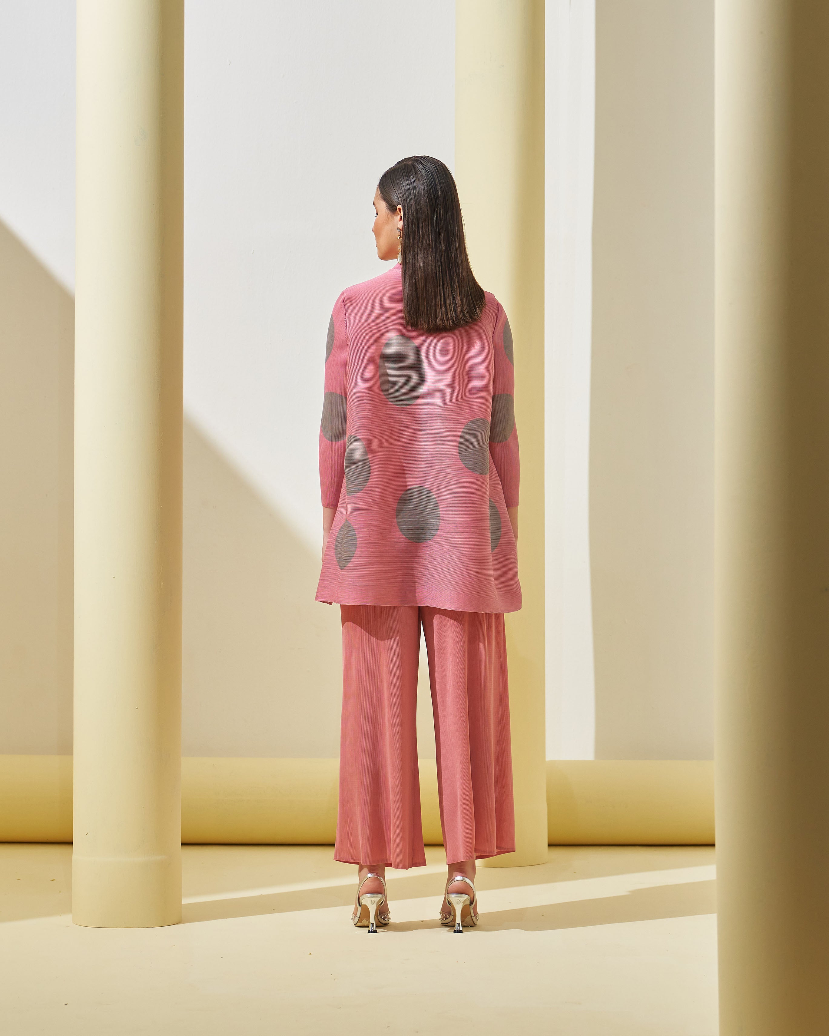 PINK POLKA DOT COORD SET