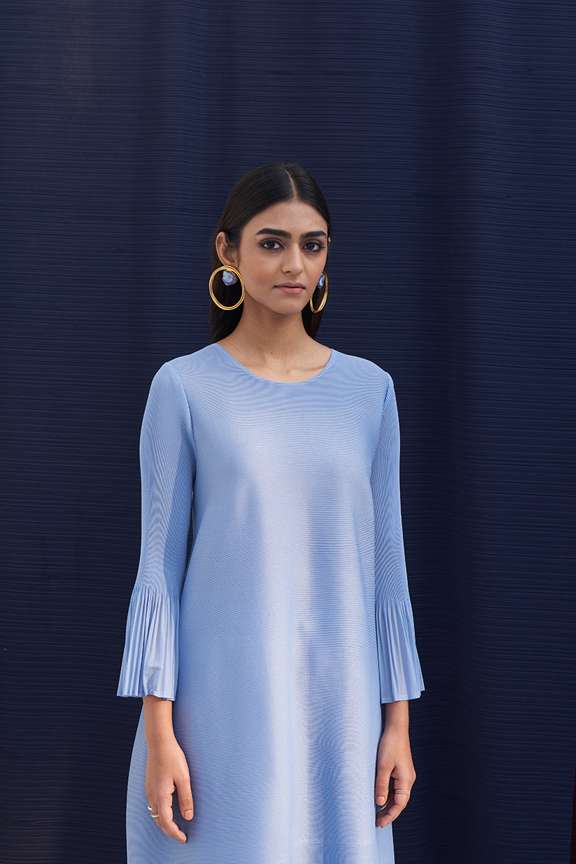 BLUE PEARL EMBROIDERED COORD SET