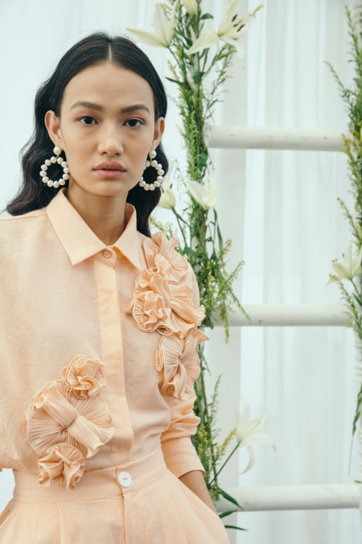ORANGE FLOWER SHIRT