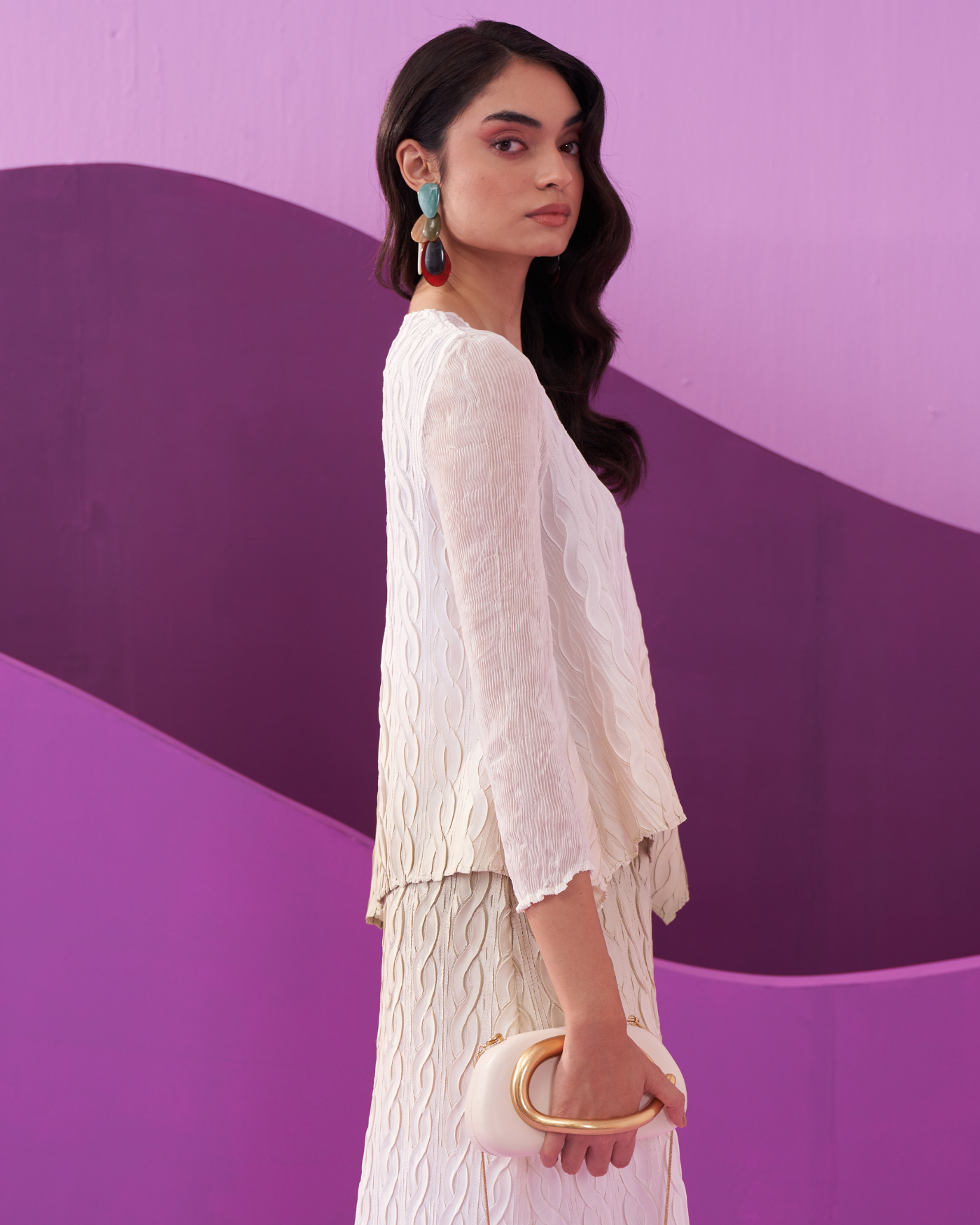 GREEN CLAREY SKIRT SET