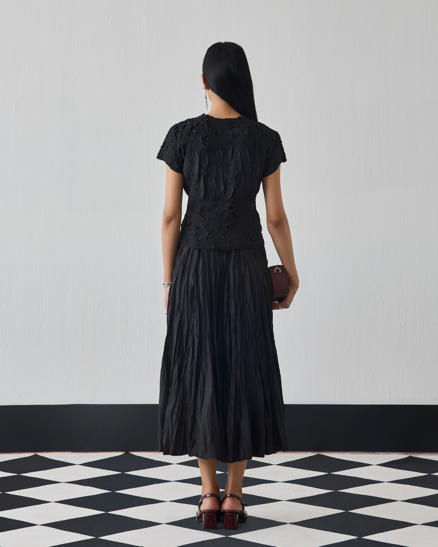 BLACK NILU SKIRT SET
