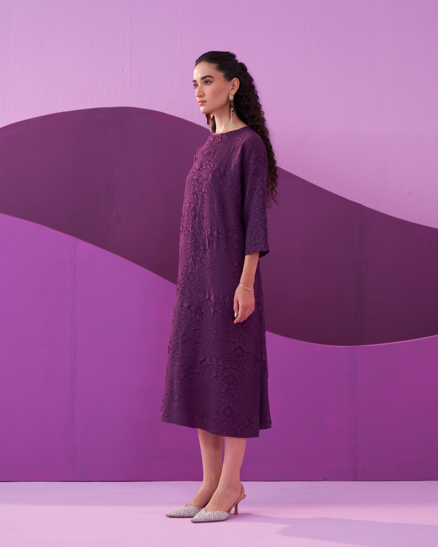 PURPLE CAMPANIA DRESS