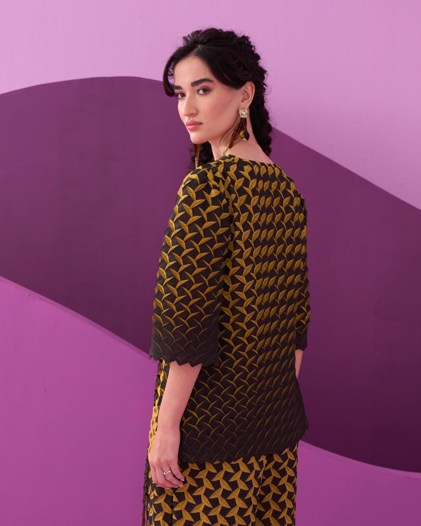 YELLOW EDITA COORD SET