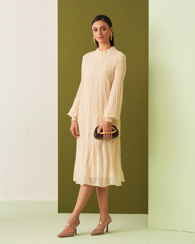 IVORY ASTANA DRESS