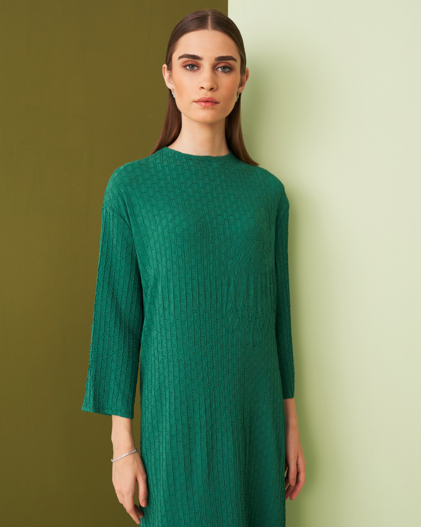 GREEN LIDO DRESS