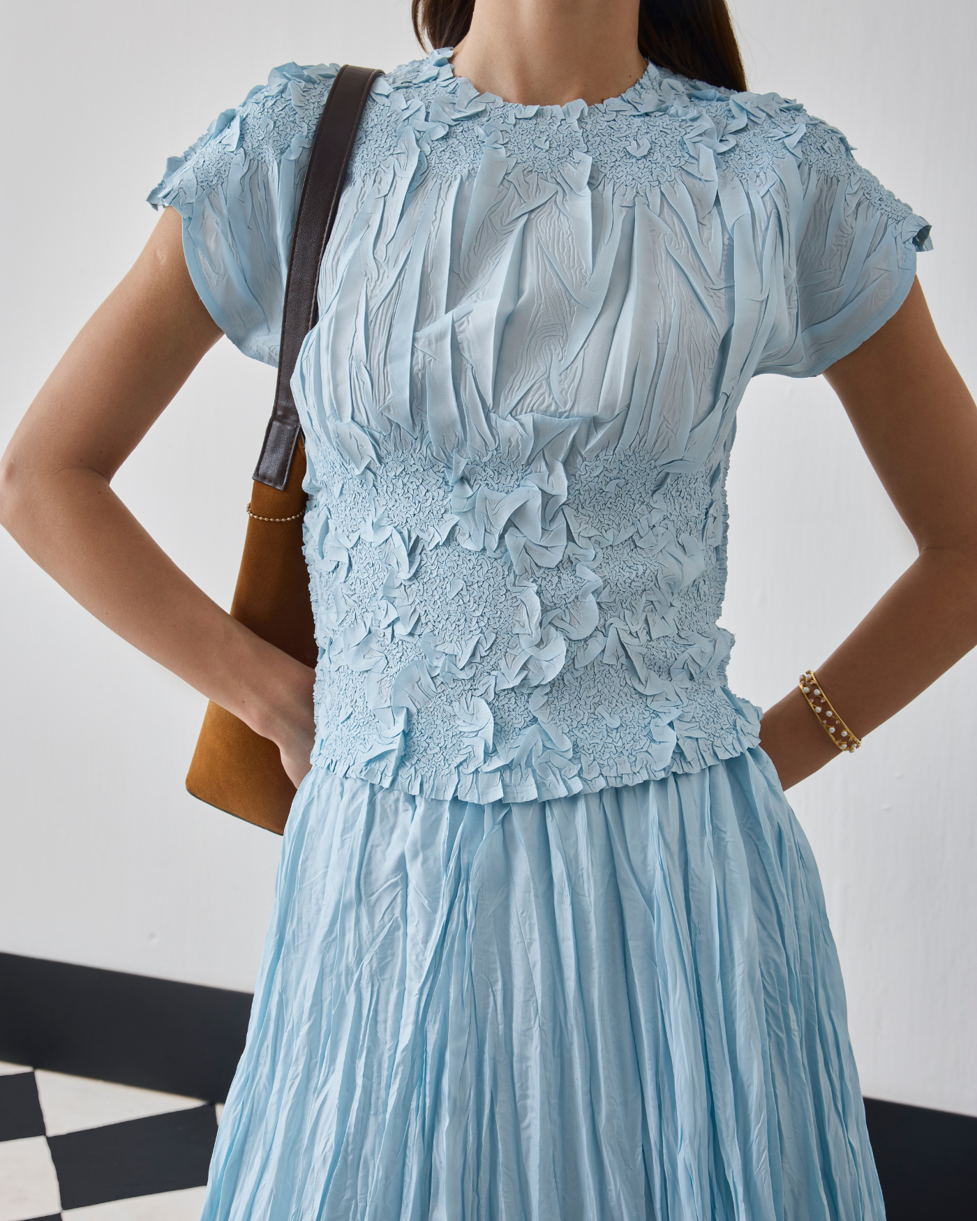 SKY BLUE NILU SKIRT SET