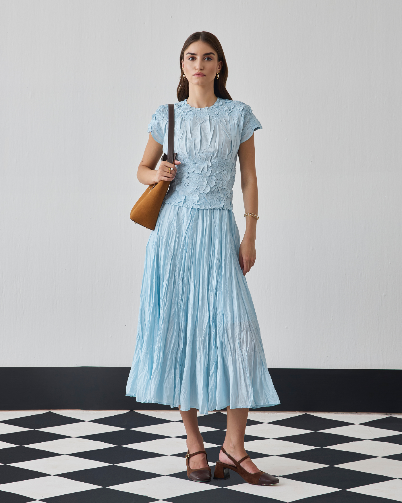 SKY BLUE NILU SKIRT SET