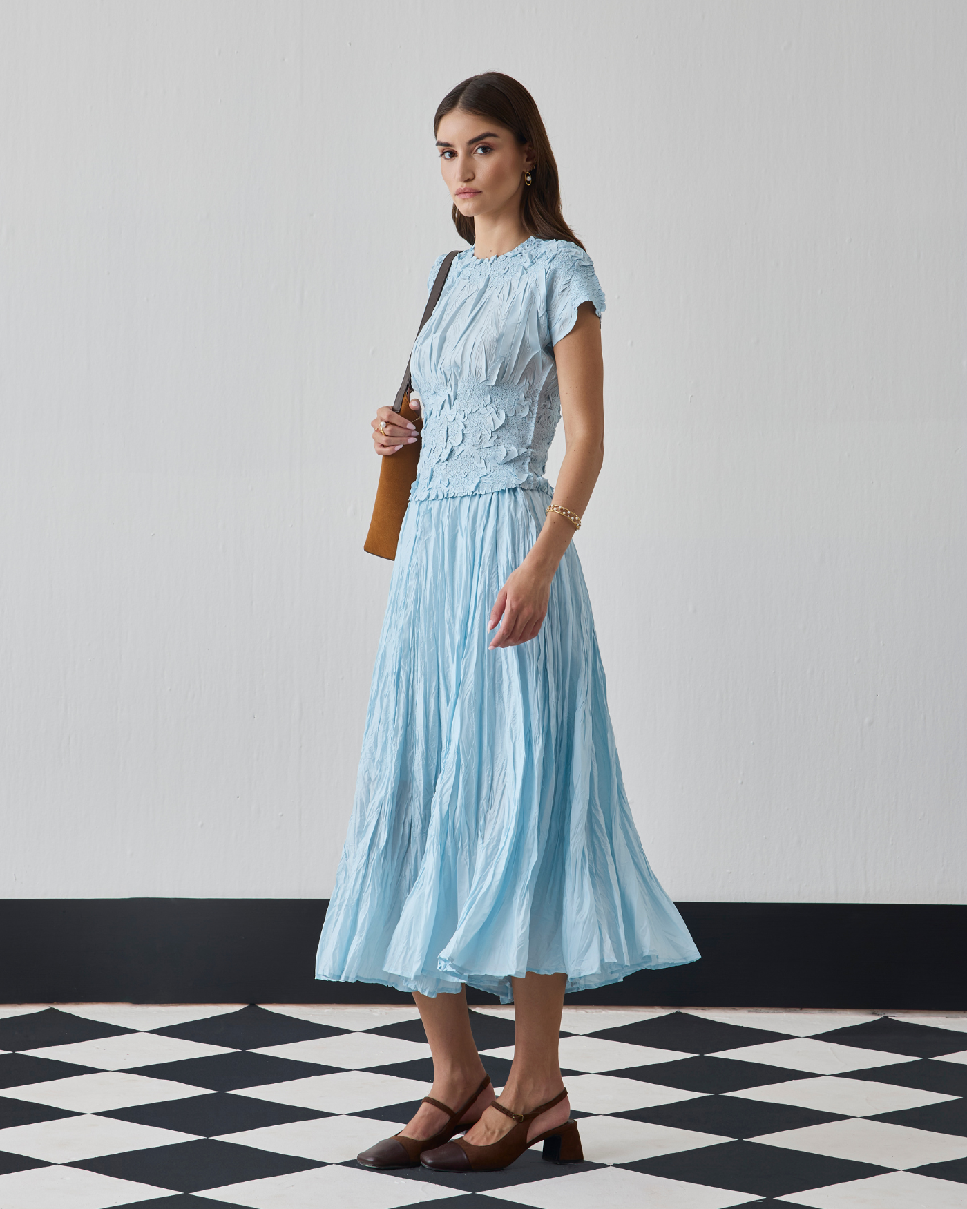 SKY BLUE NILU SKIRT SET