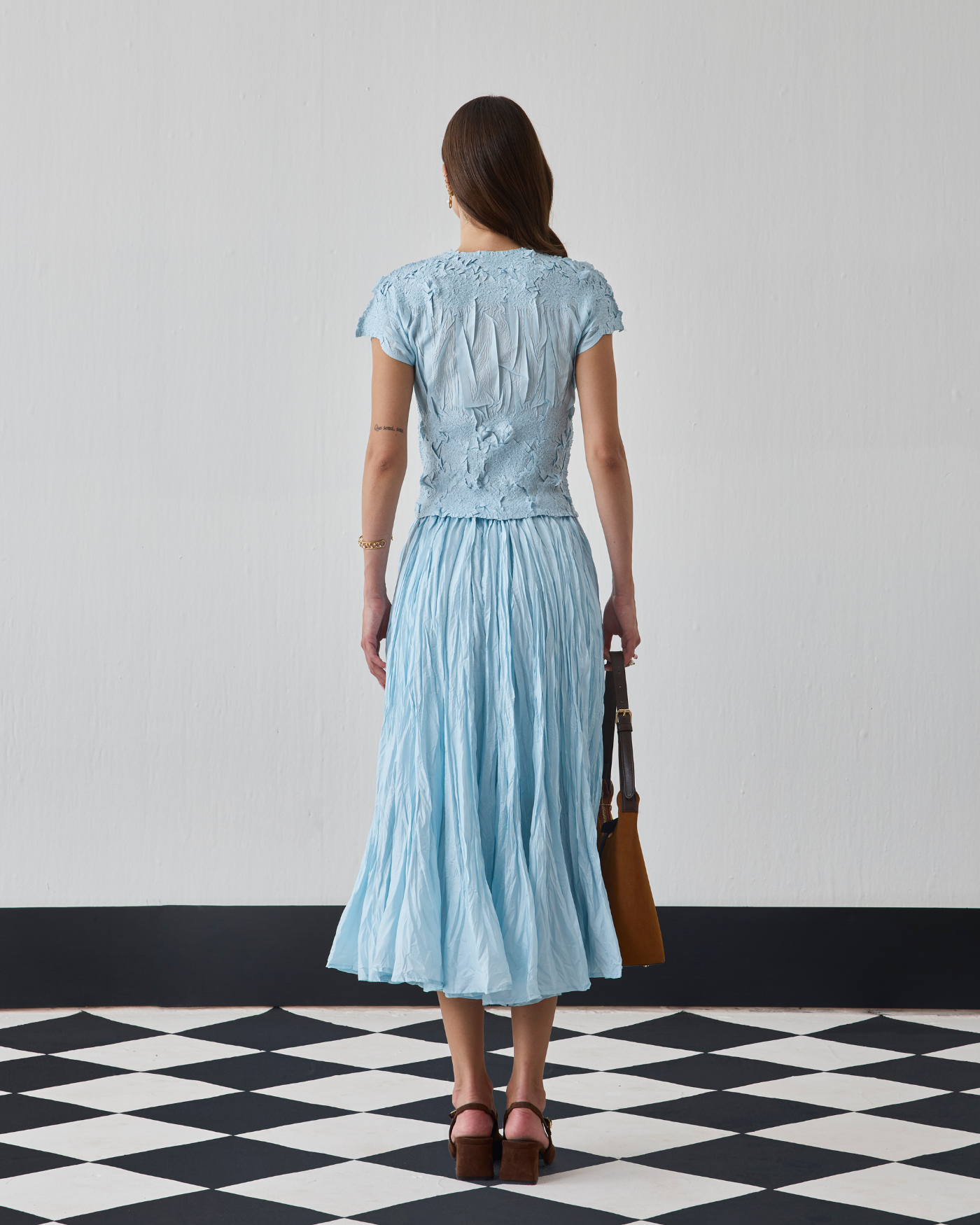 SKY BLUE NILU SKIRT SET
