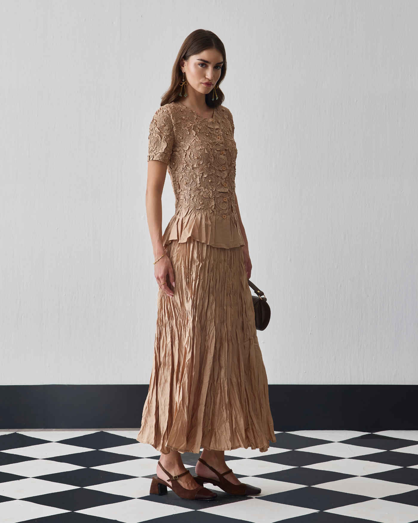 BEIGE NOREN SKIRT SET