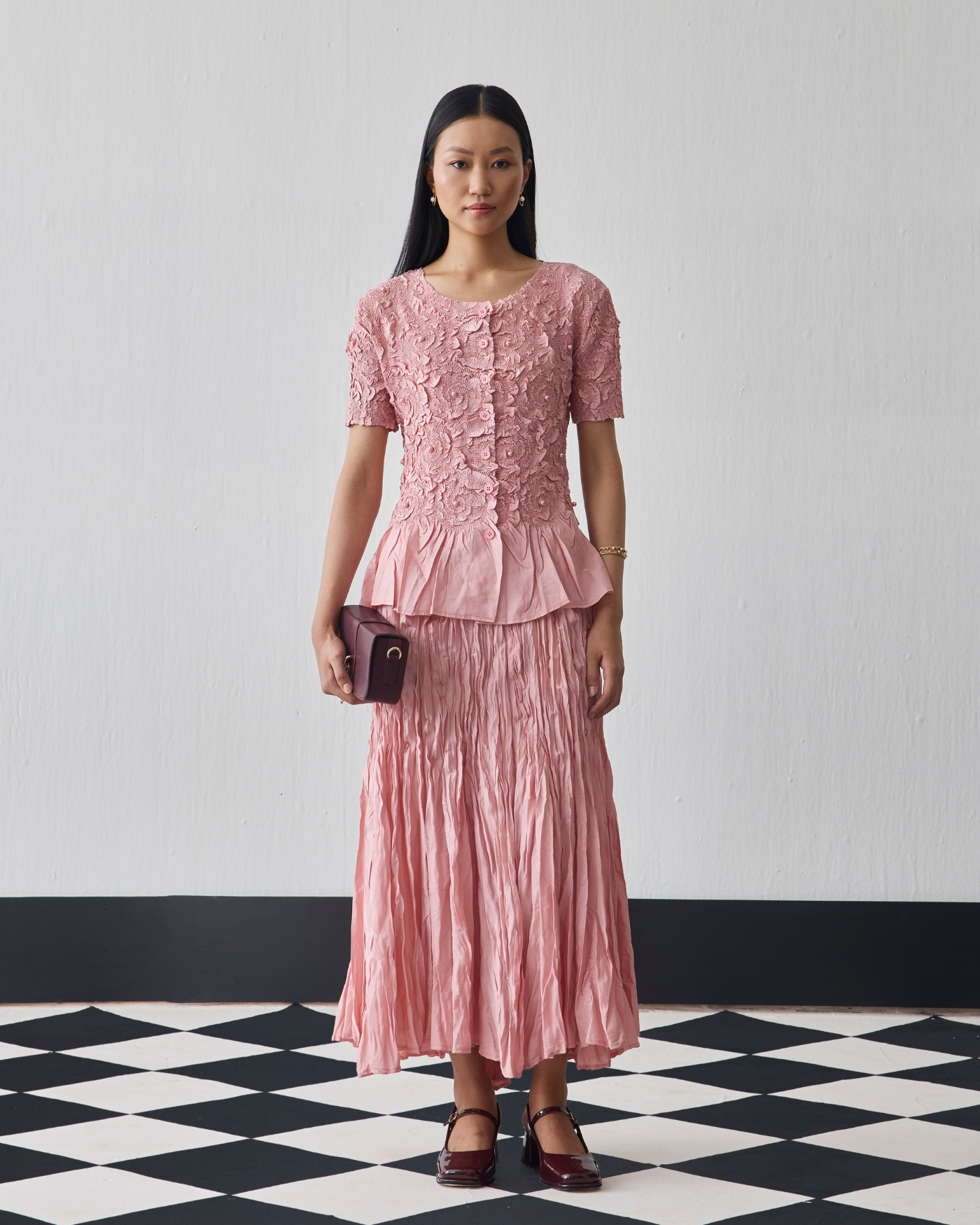 NUDE NOREN SKIRT SET