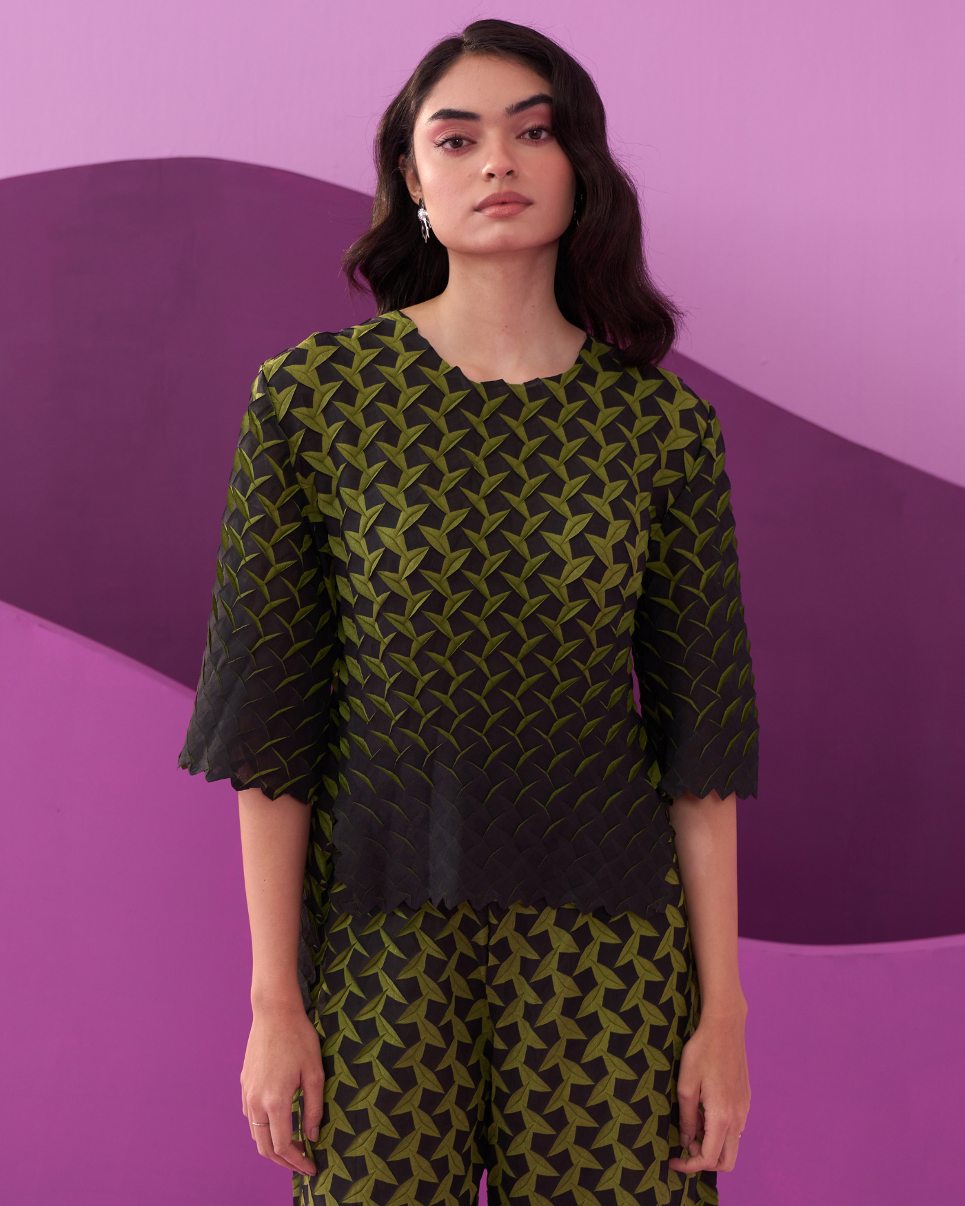 GREEN EDITA COORD SET