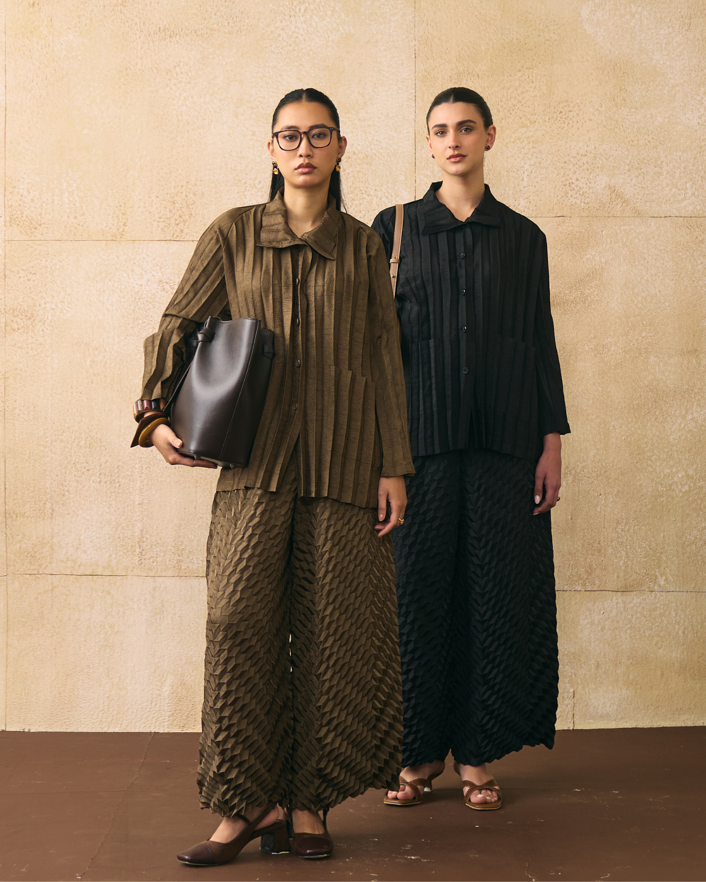 BROWN ANATONI COORD SET