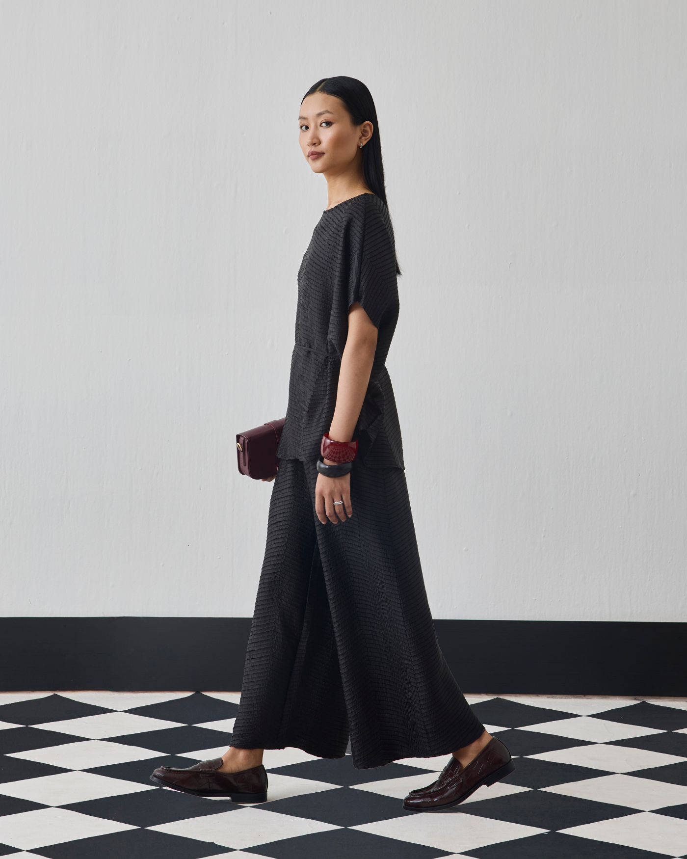 BLACK ANOK COORD SET