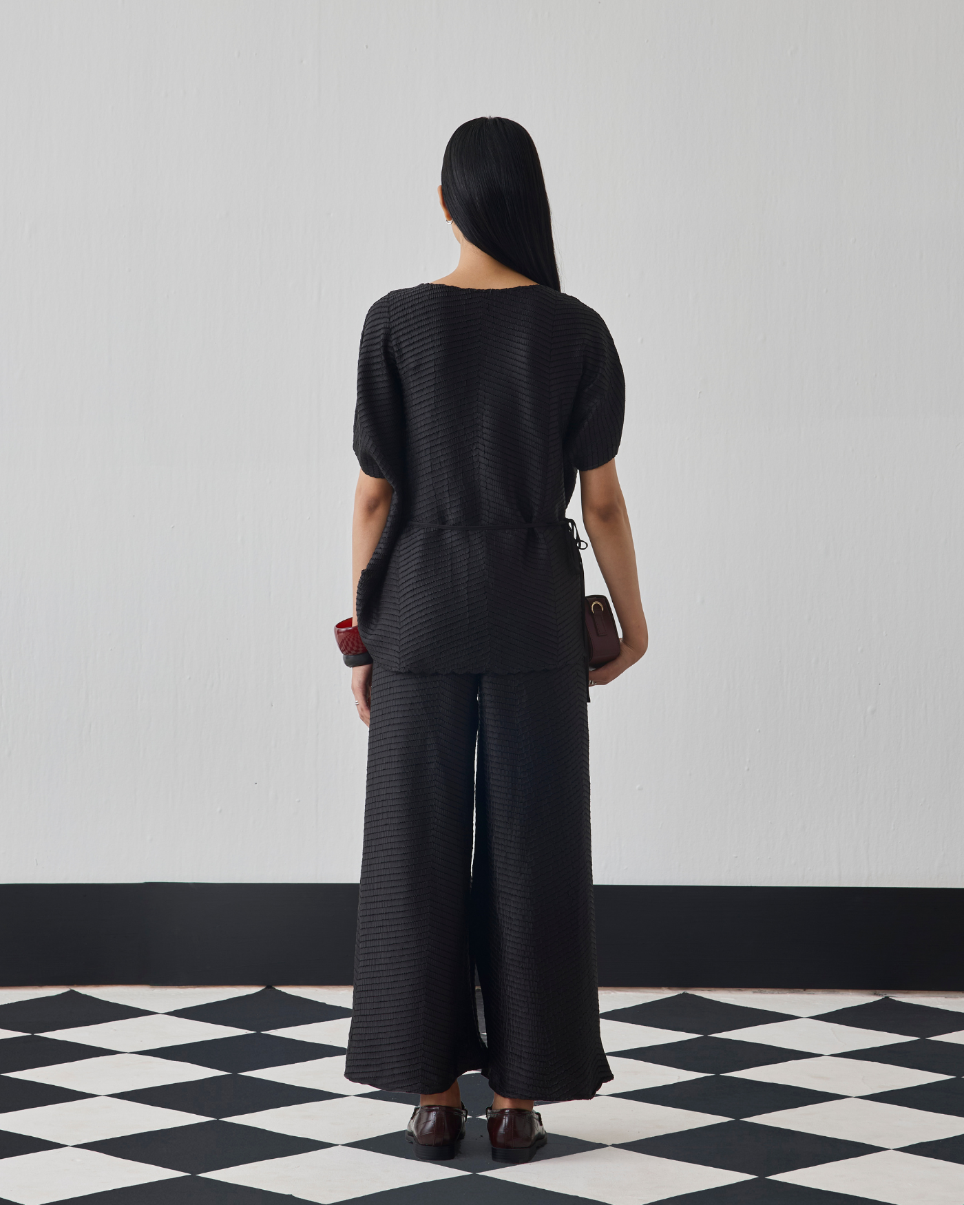 BLACK ANOK COORD SET