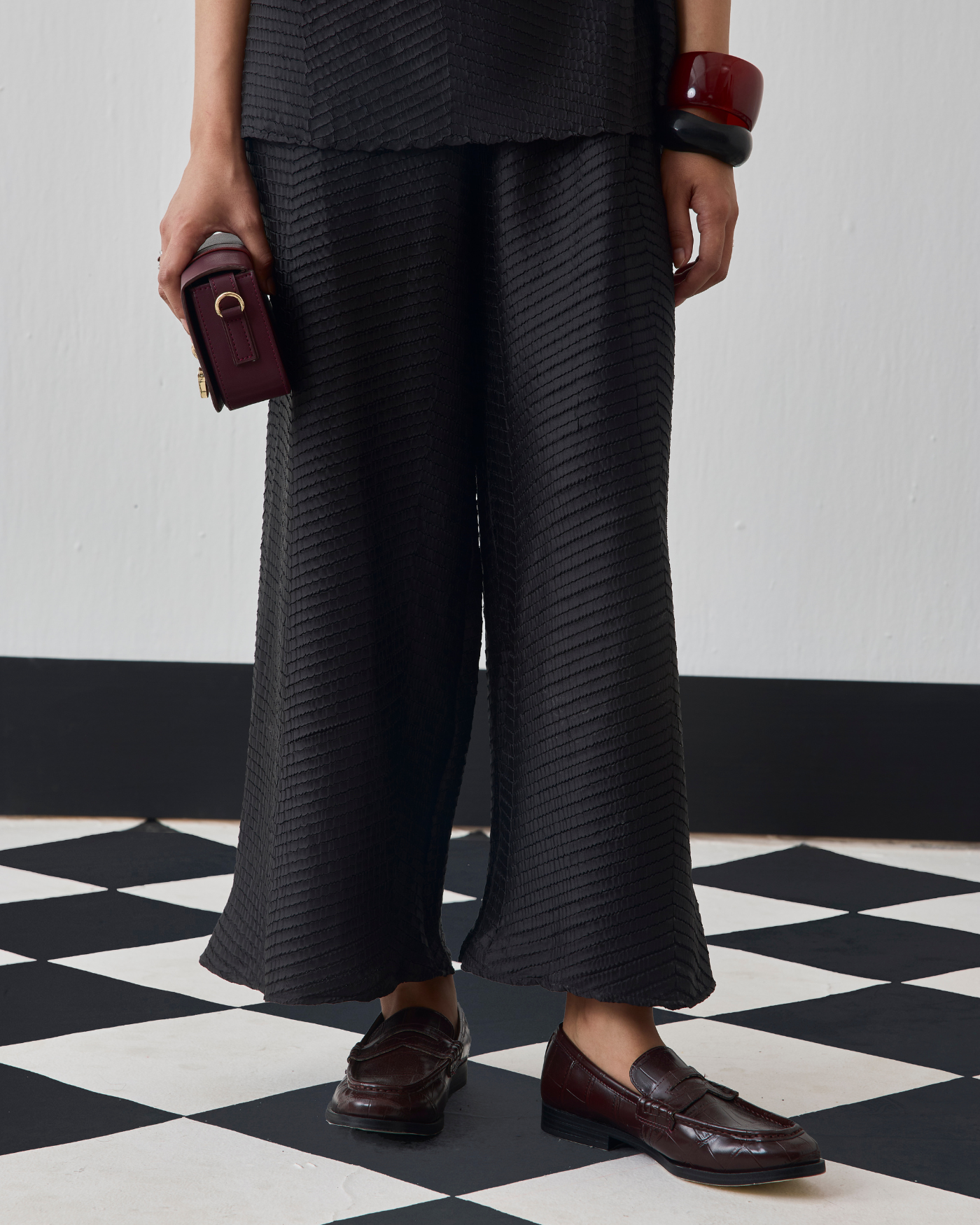 BLACK ANOK COORD SET