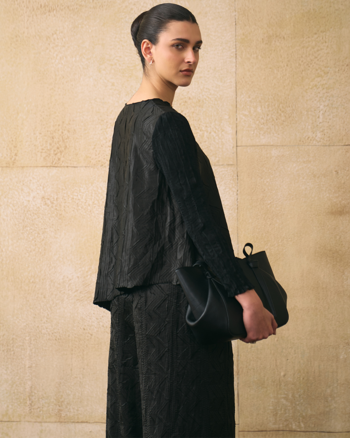 BLACK ELINA COORD SET