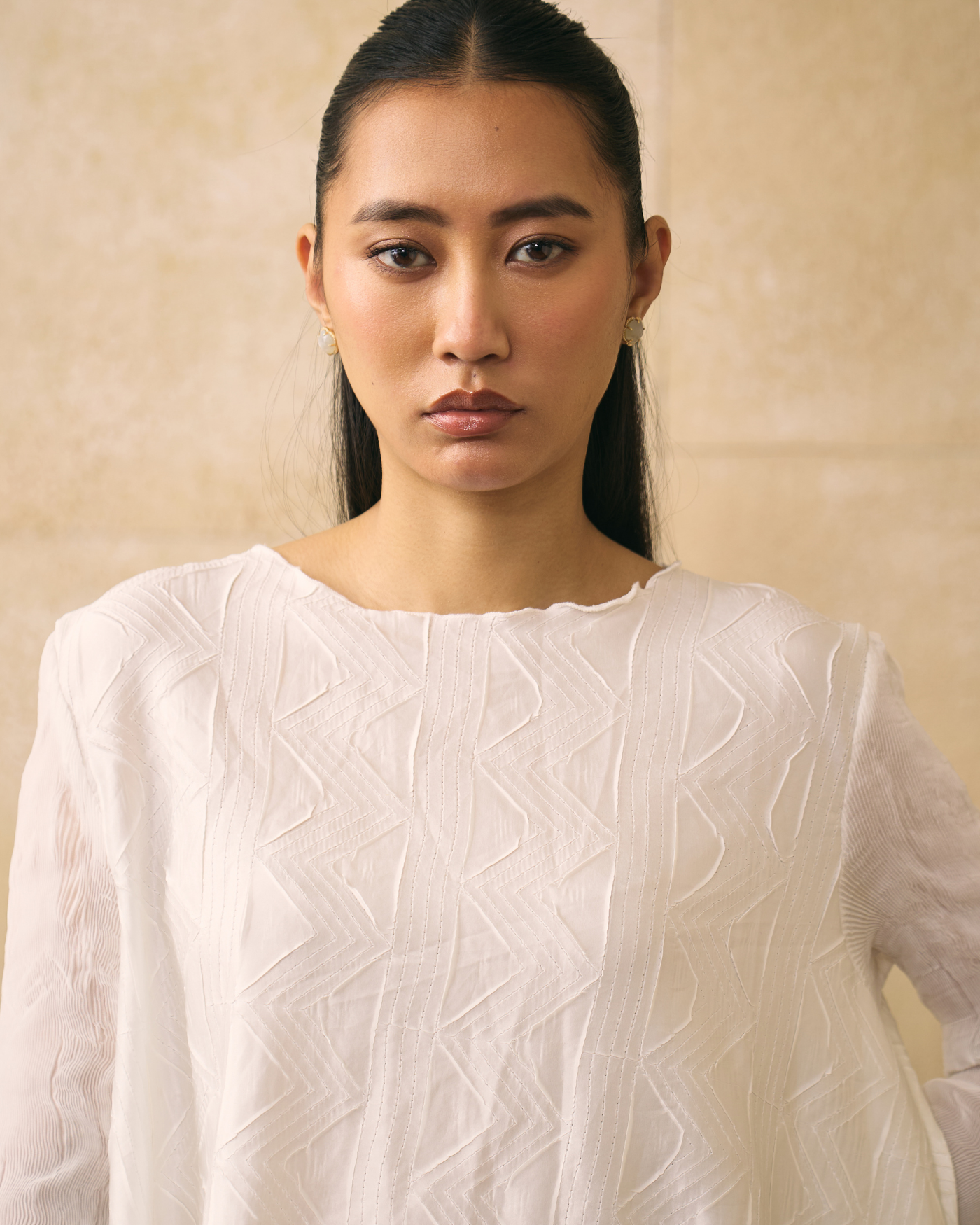 WHITE ELINA COORD SET