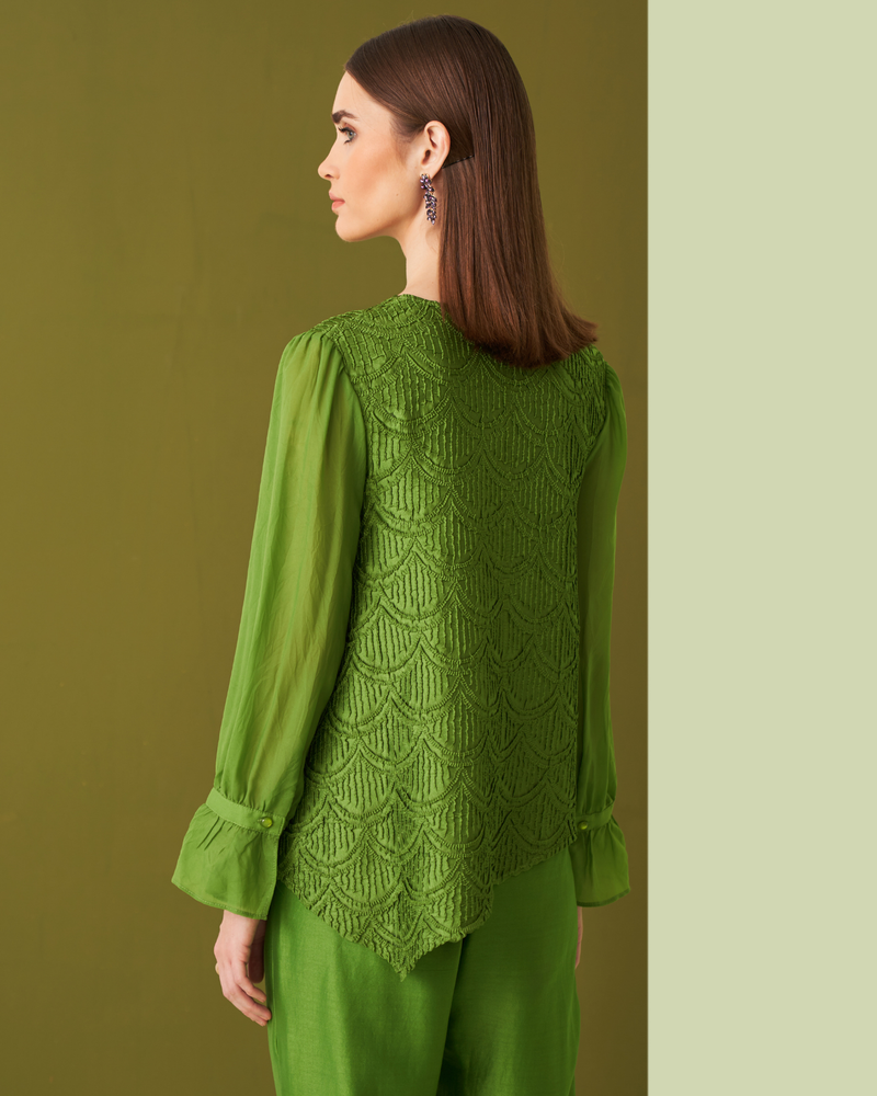 GREEN LYOM TOP