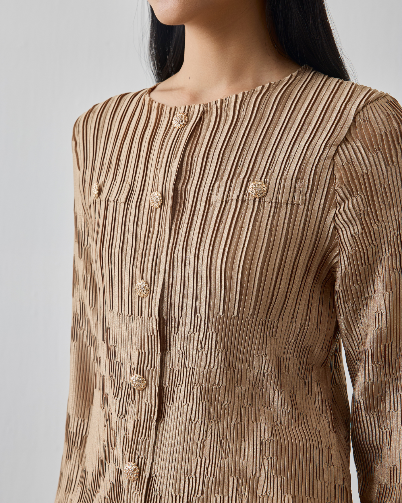 BEIGE AMBERY SKIRT SET