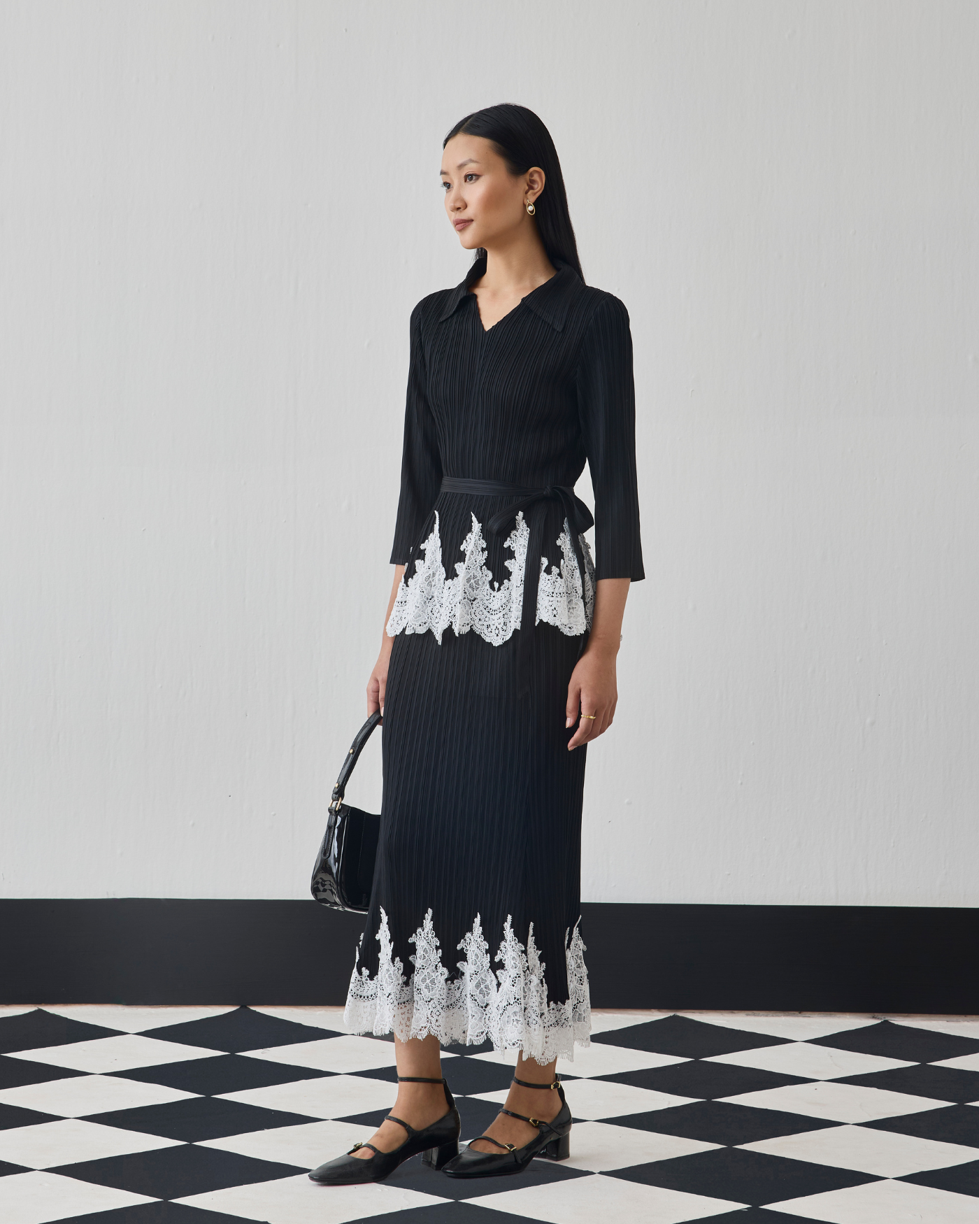 BLACK CARLIE SKIRT SET