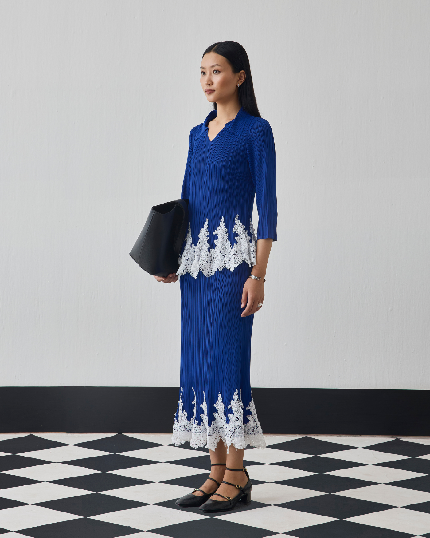 BLUE CARLIE SKIRT SET