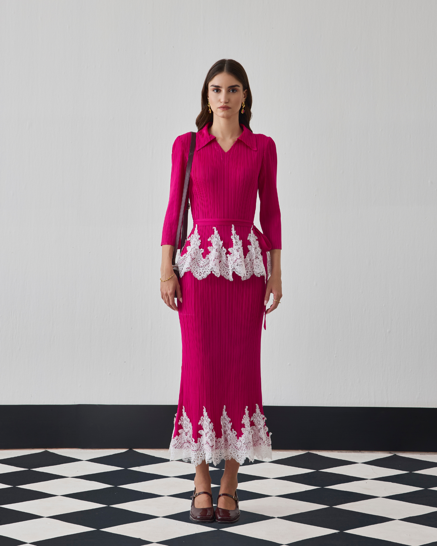 FUSCIA CARLIE SKIRT SET