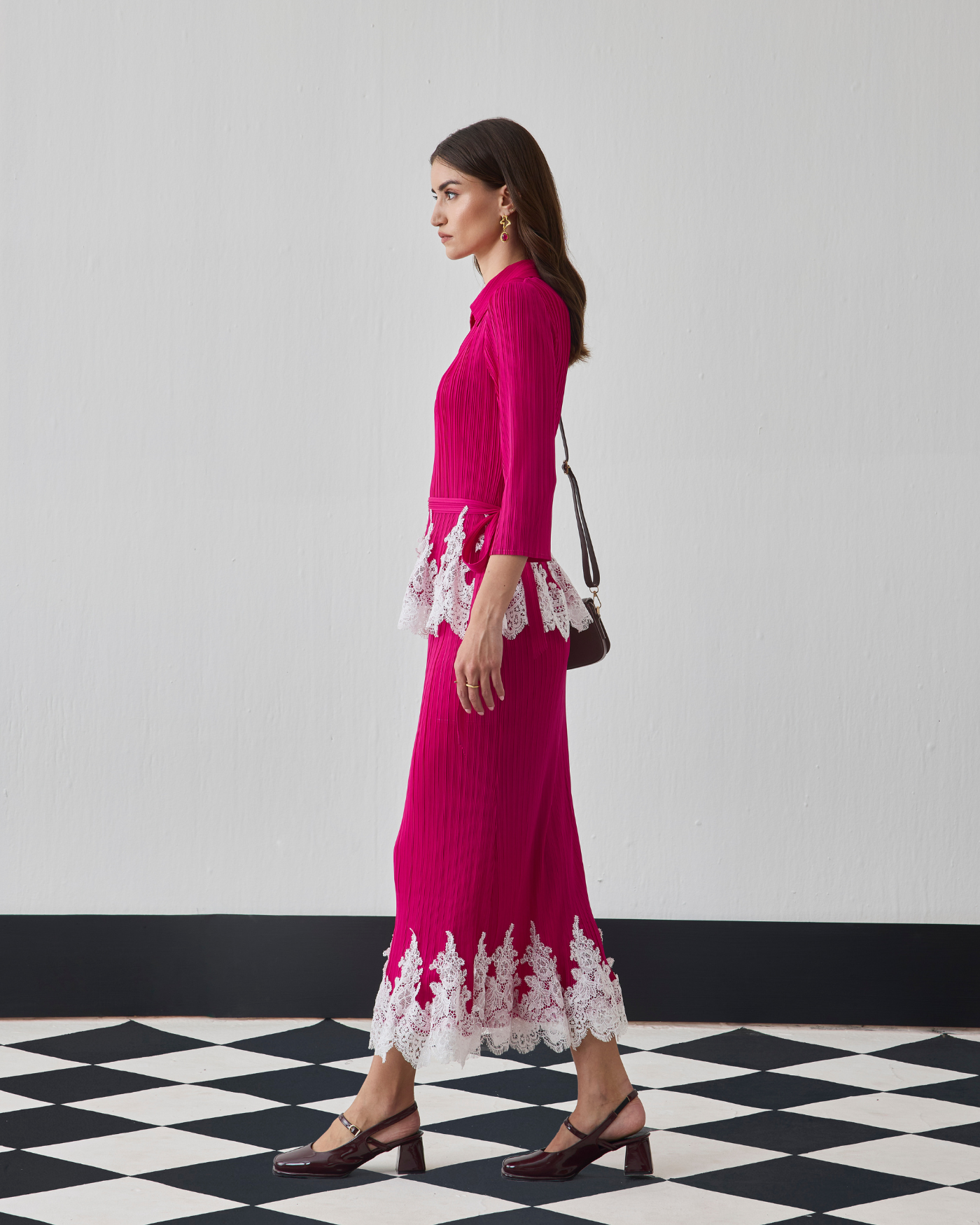 FUSCIA CARLIE SKIRT SET