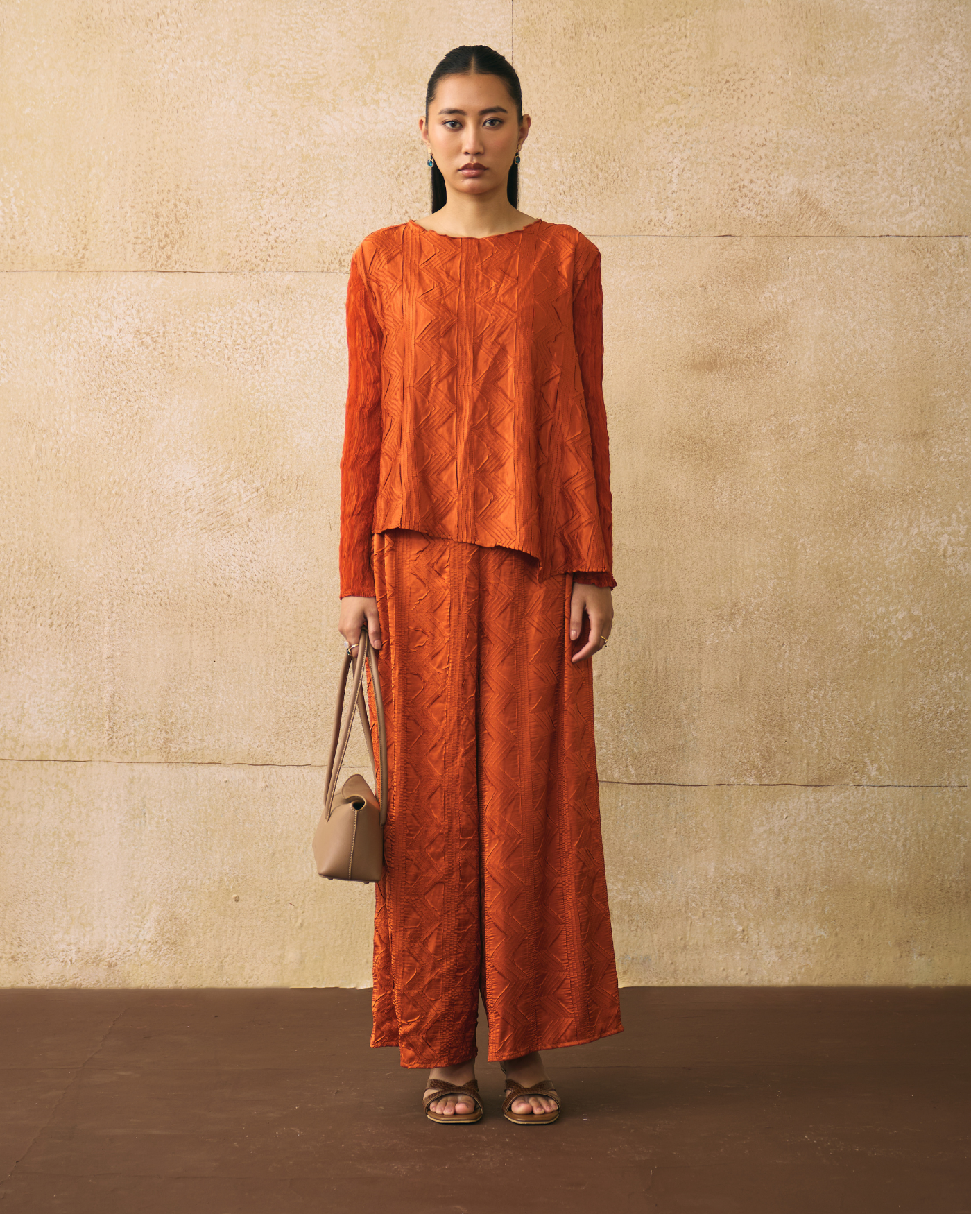 ORANGE ELINA COORD SET