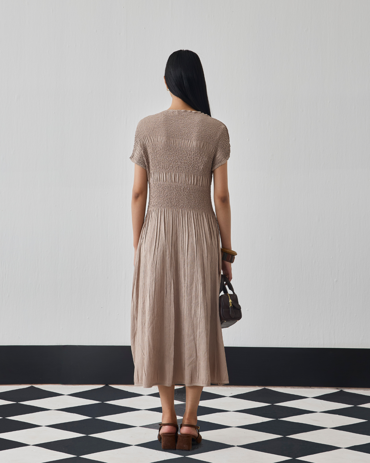 BROWN GISEL DRESS