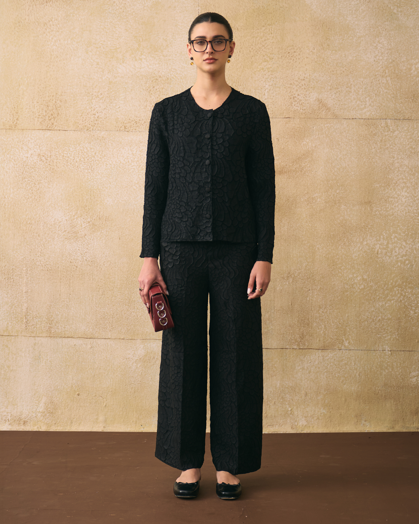 BLACK ELNIA COORD SET