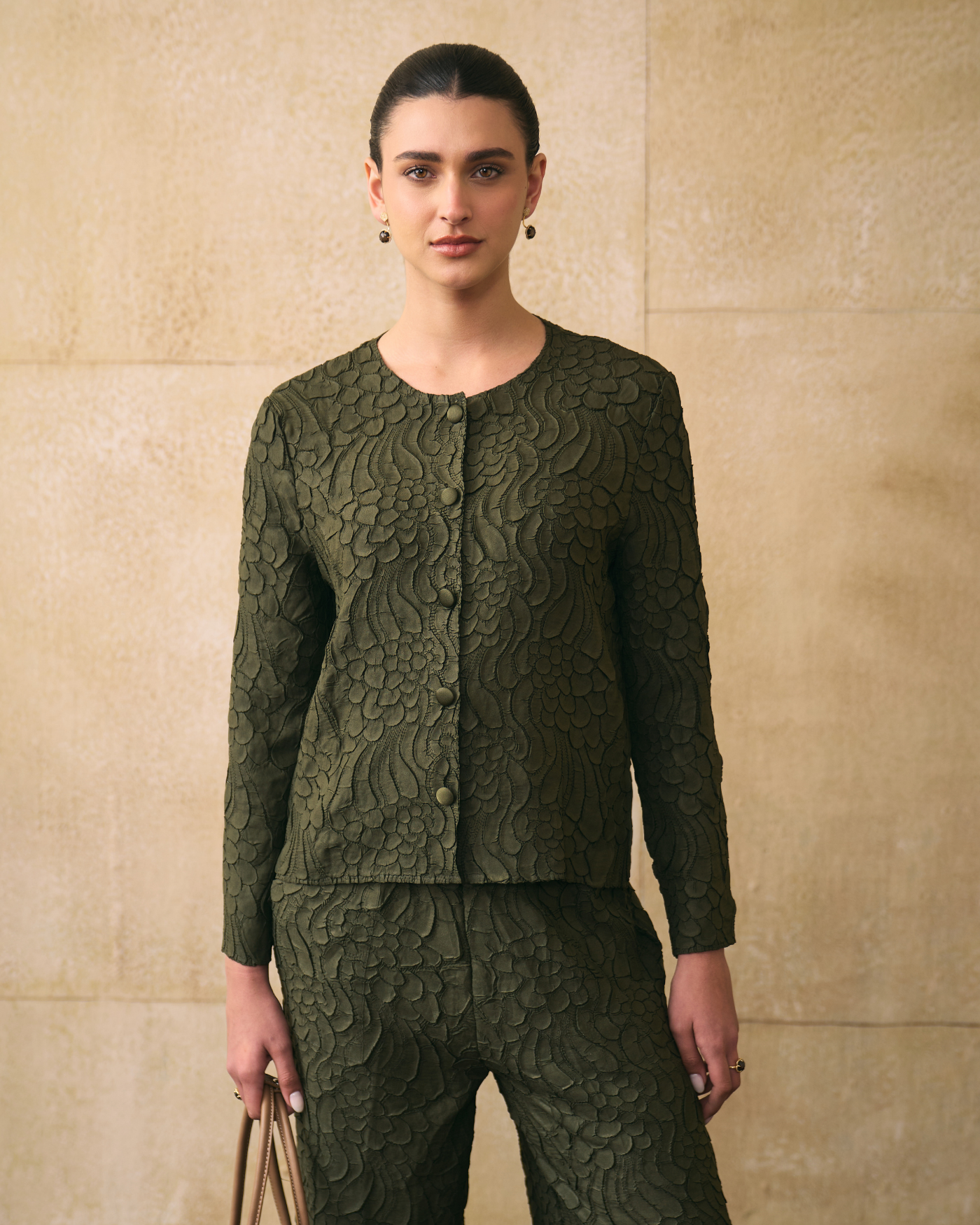 MILITARY GREEN ELNIA COORD SET