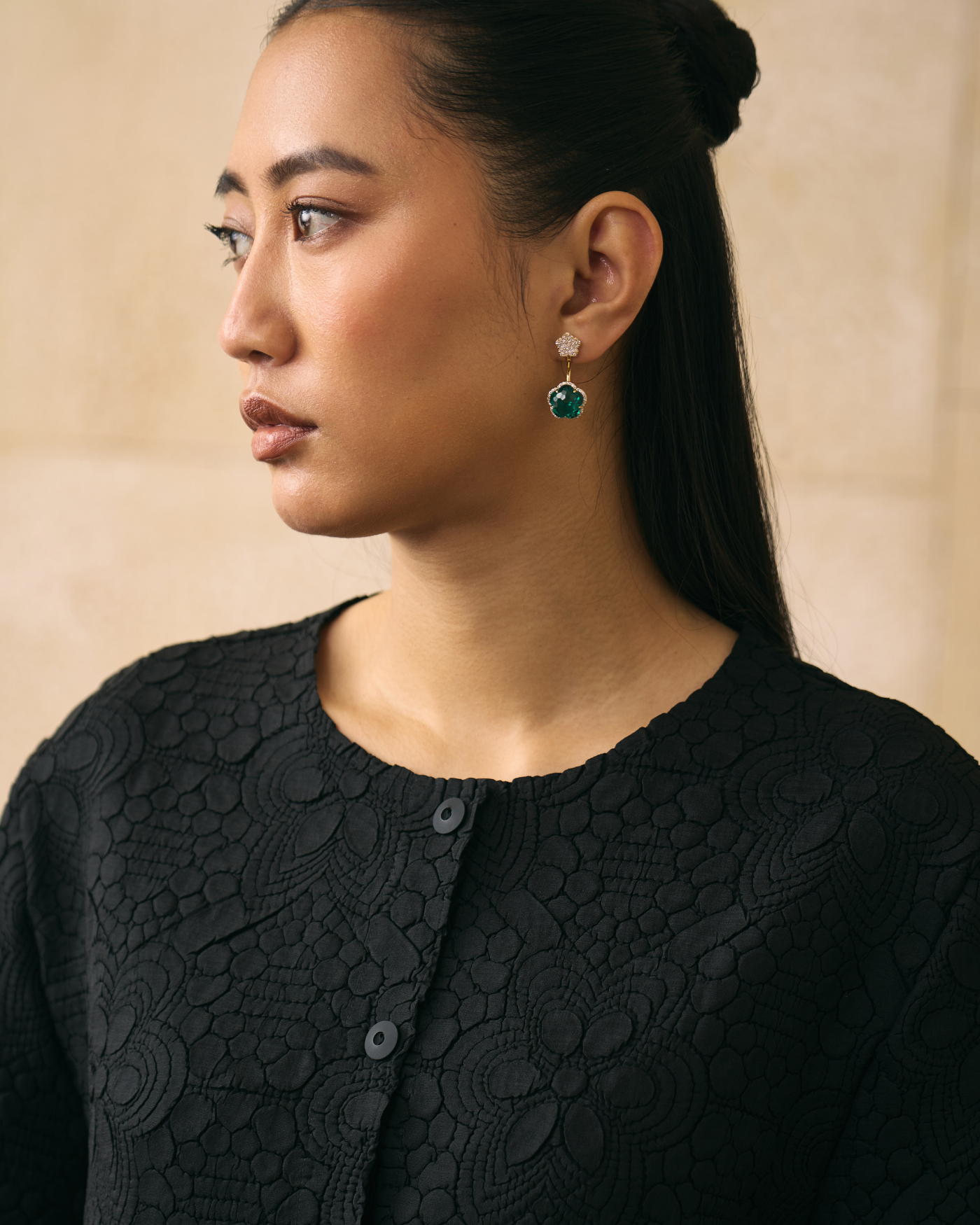 BLACK GANNI COORD SET