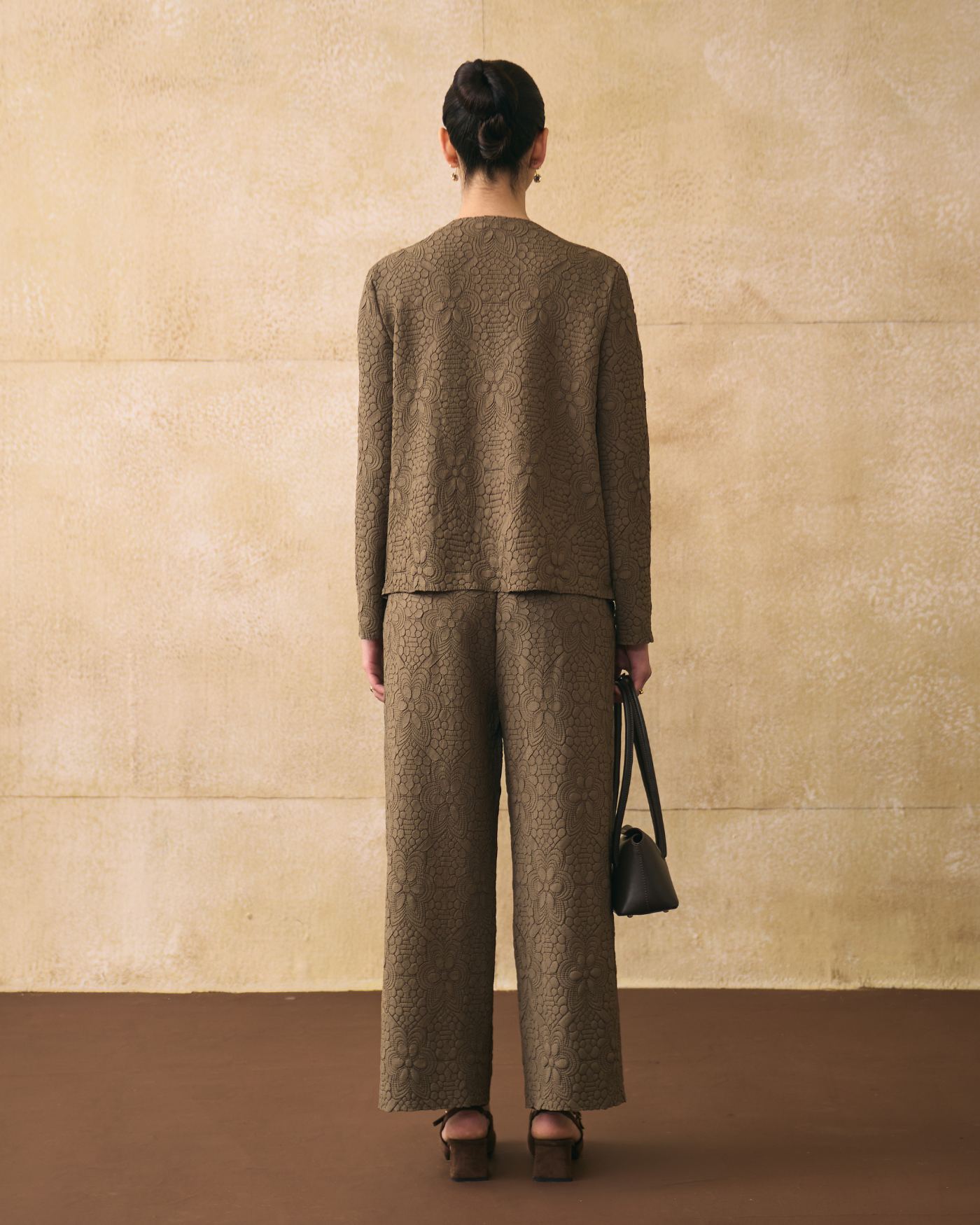 BROWN GANNI COORD SET