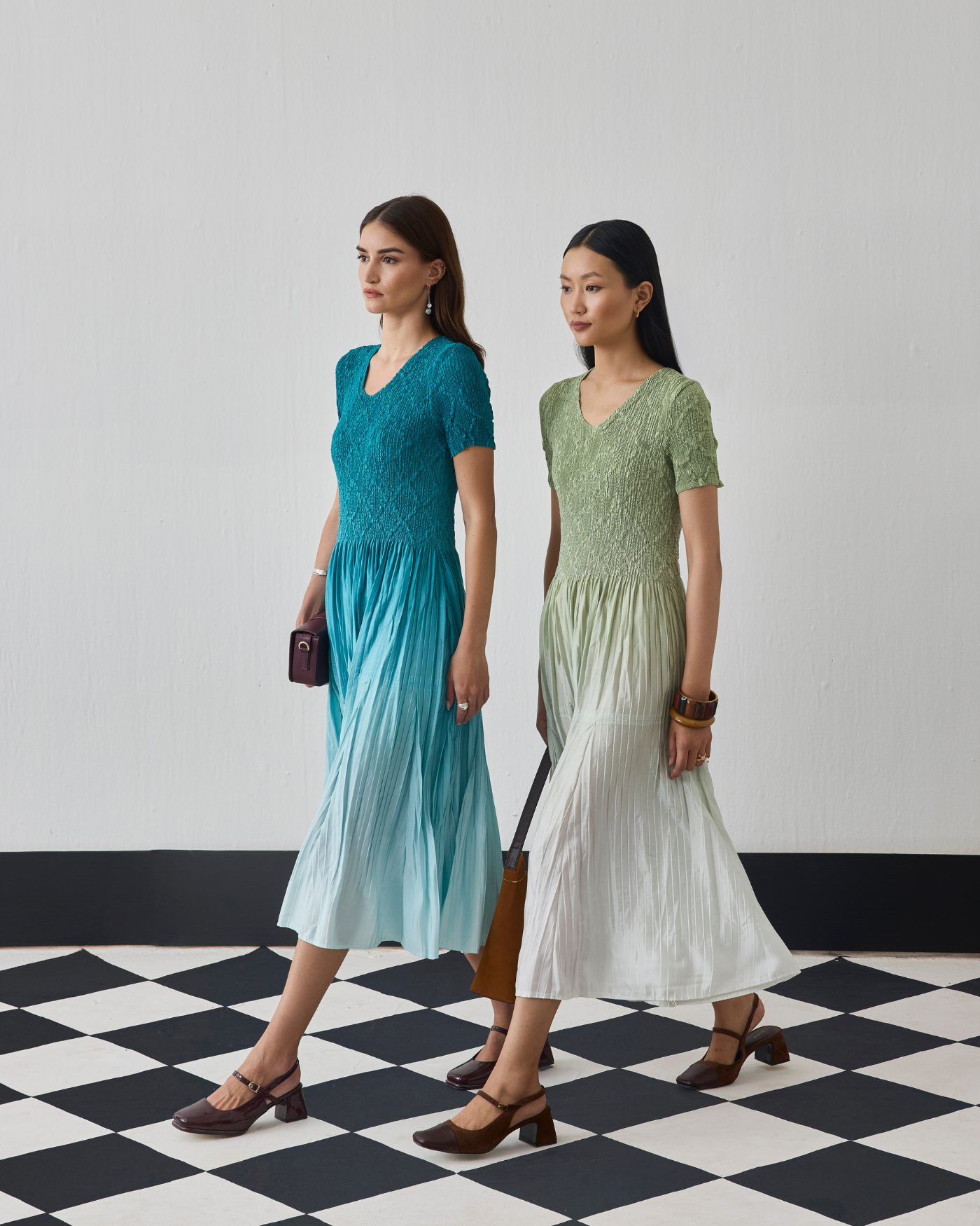 TEAL BLUE ALENA DRESS