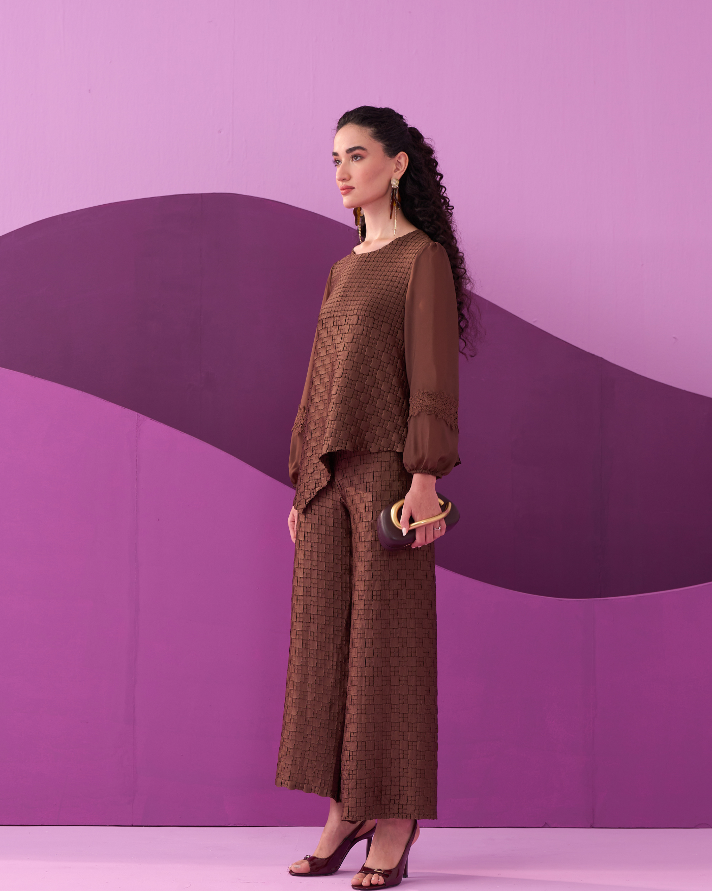 DARK BROWN ALEXA COORD SET