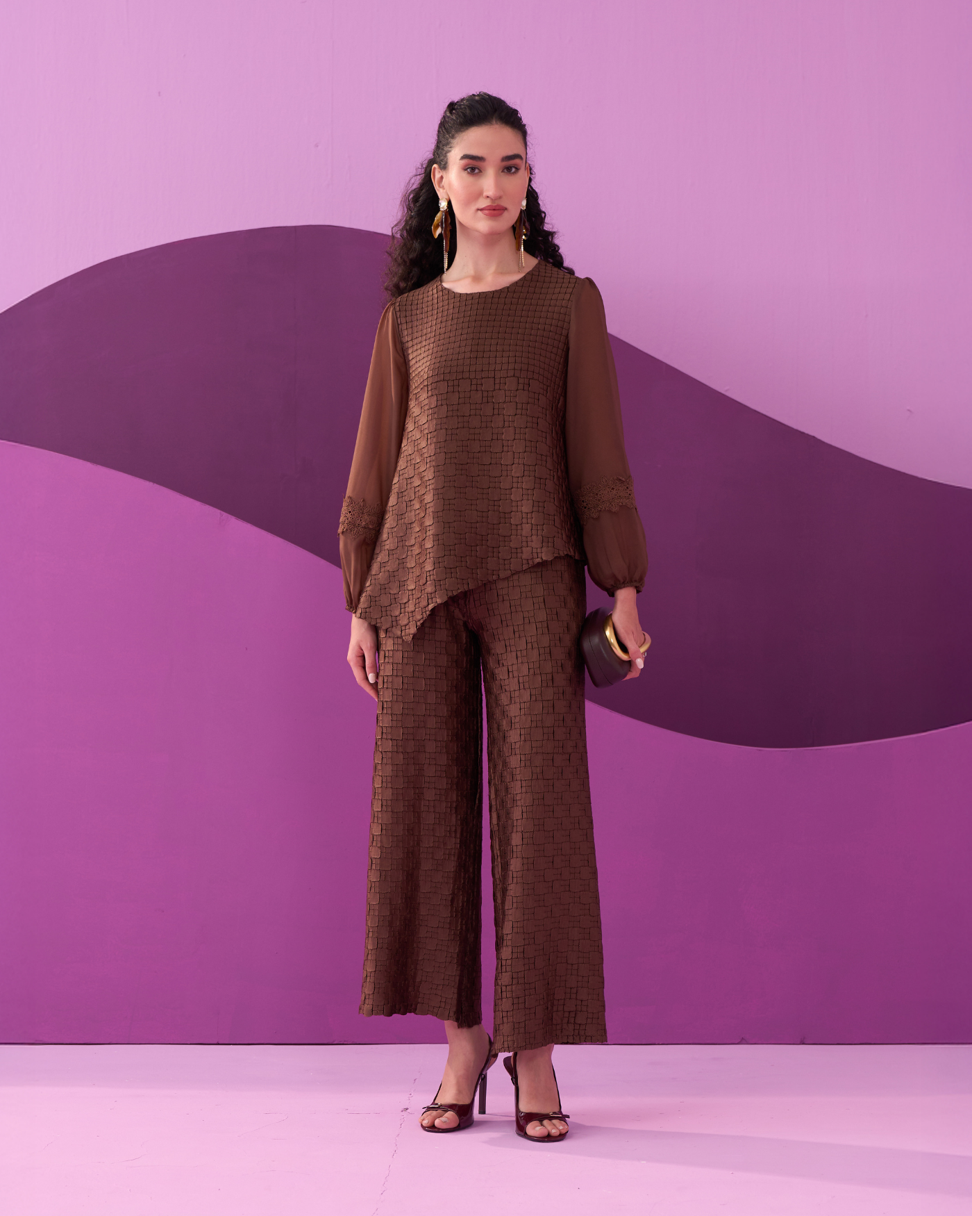 DARK BROWN ALEXA COORD SET