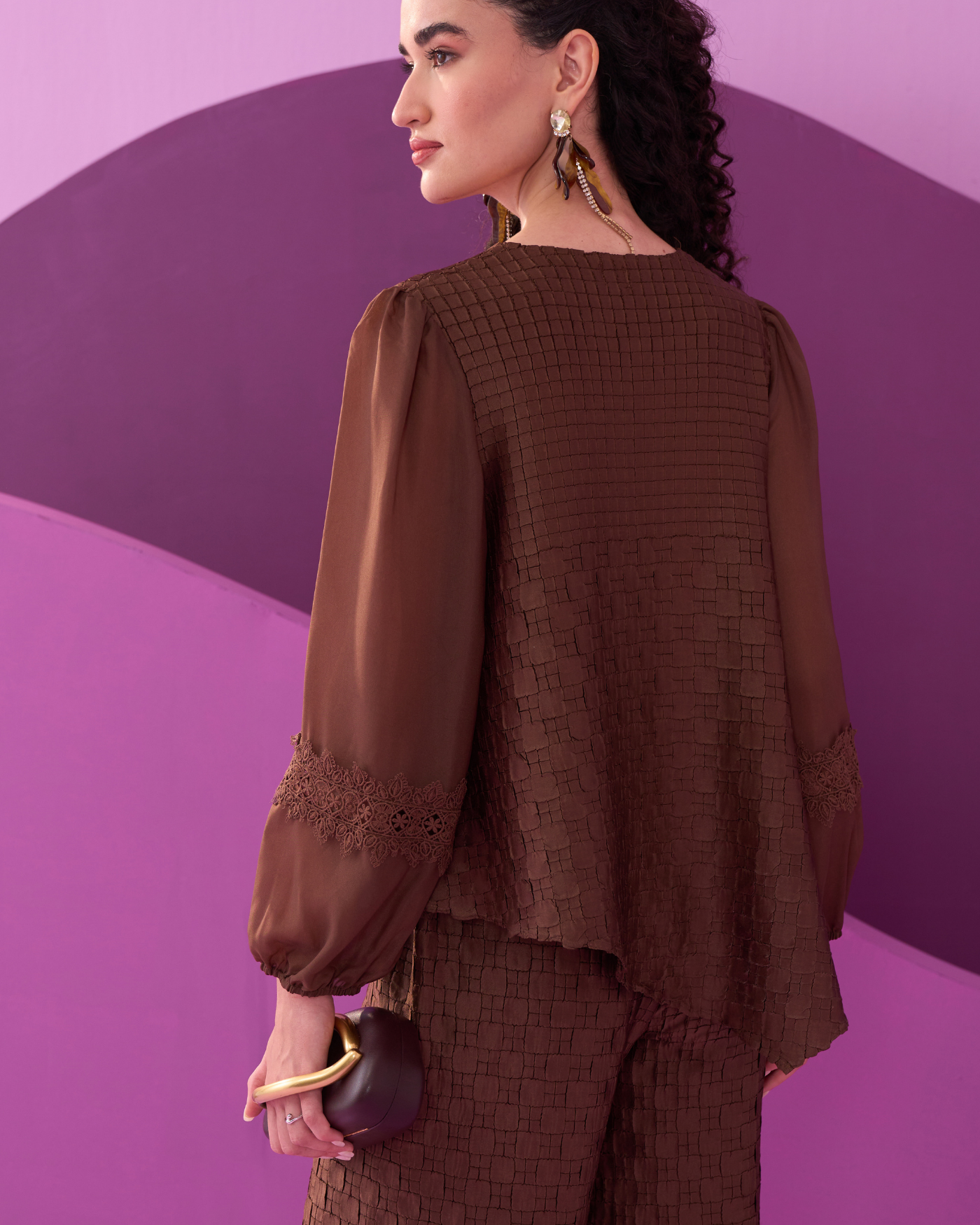 DARK BROWN ALEXA COORD SET