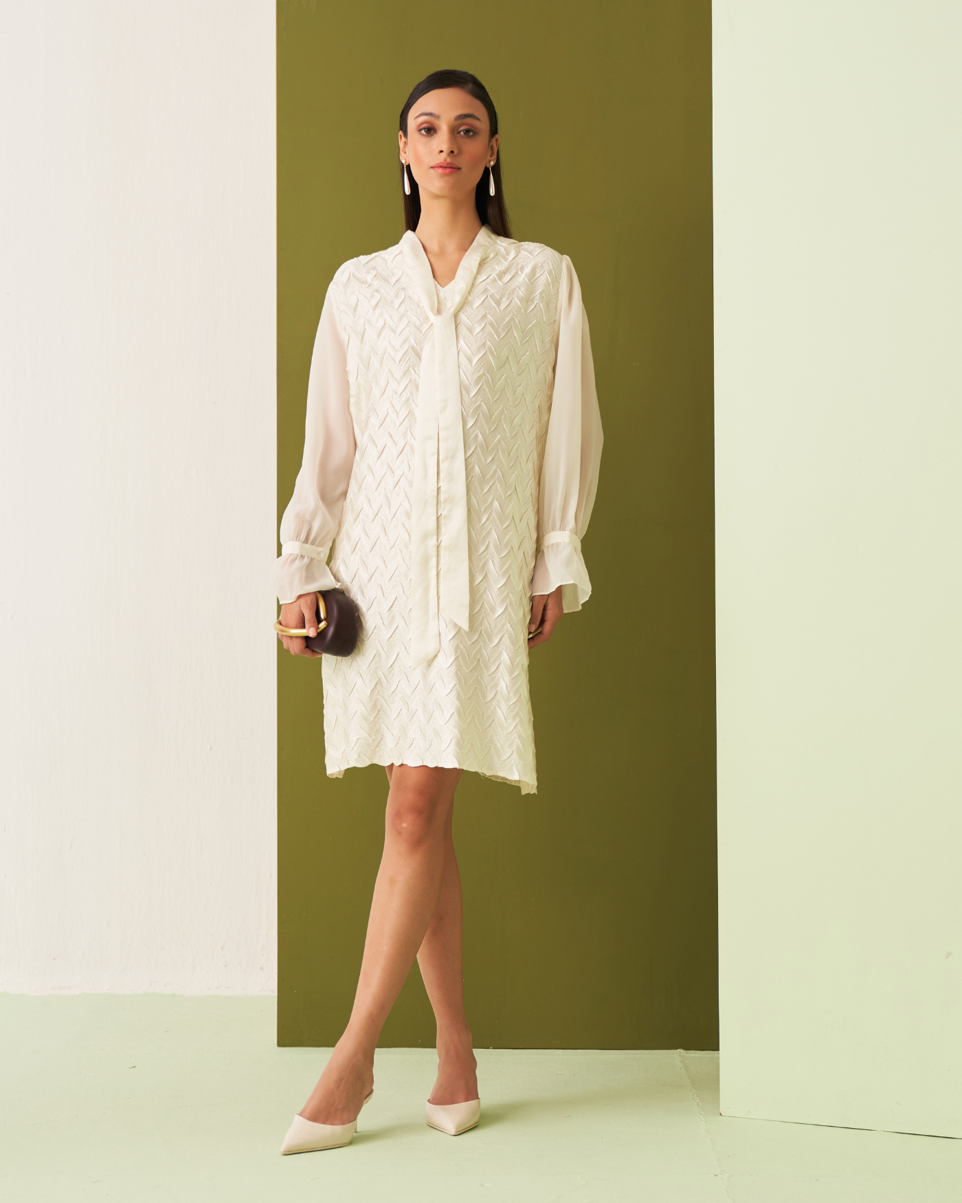 WHITE NEW HAVANA DRESS