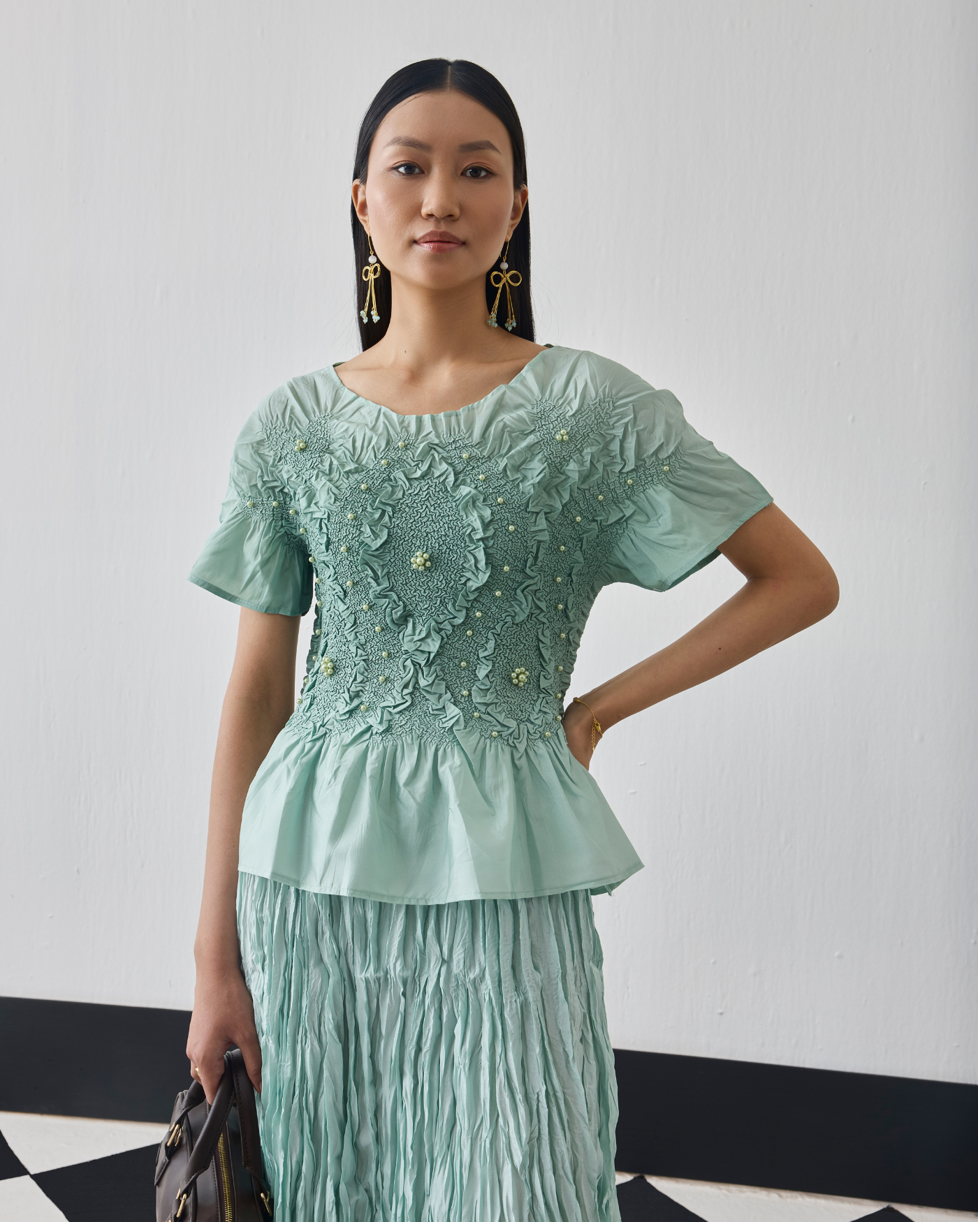 MINT GREEN CHER SKIRT SET