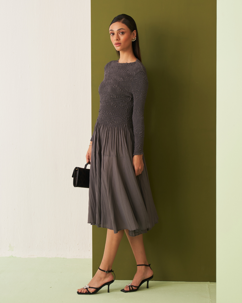 GREY MINSK DRESS