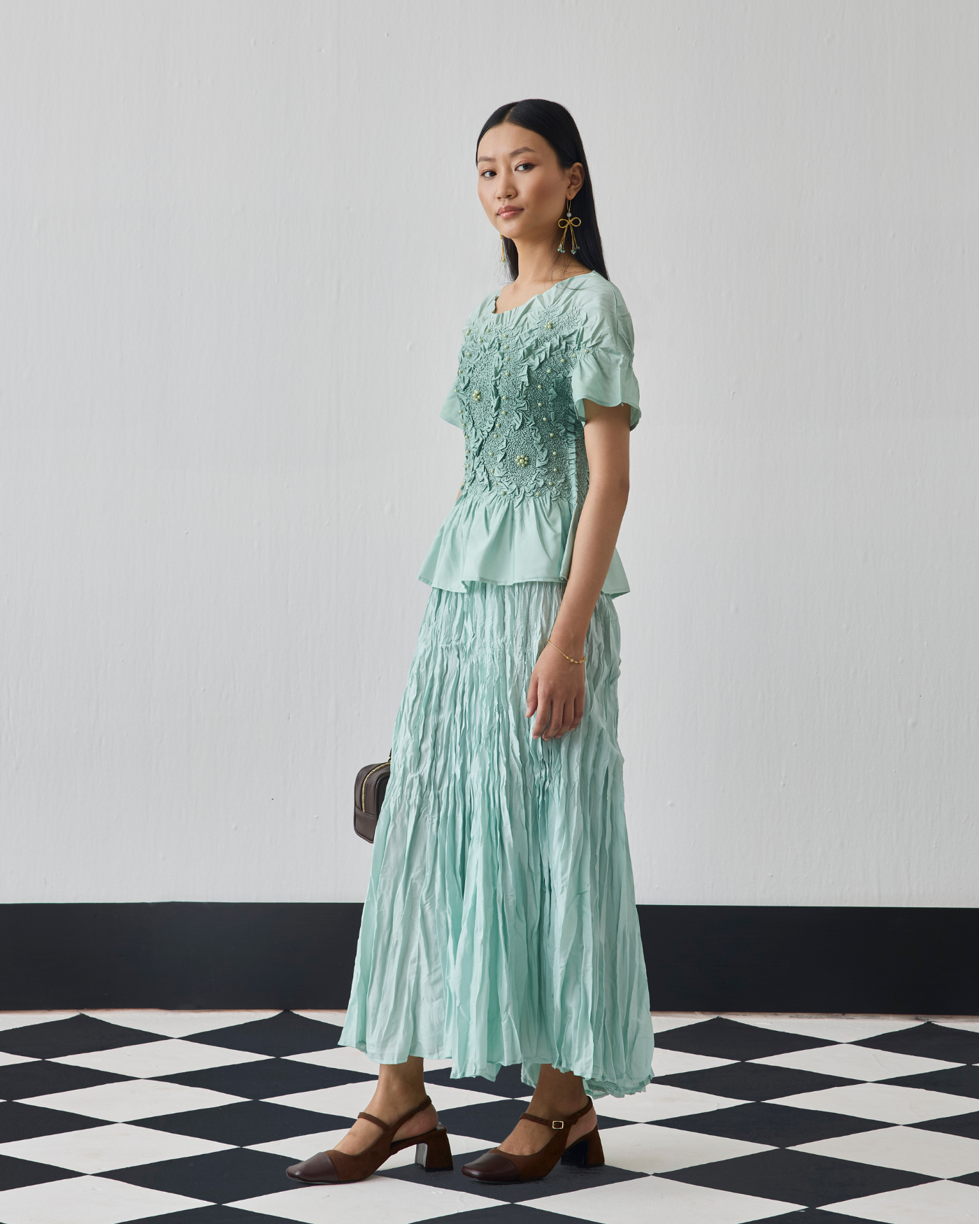 MINT GREEN CHER SKIRT SET
