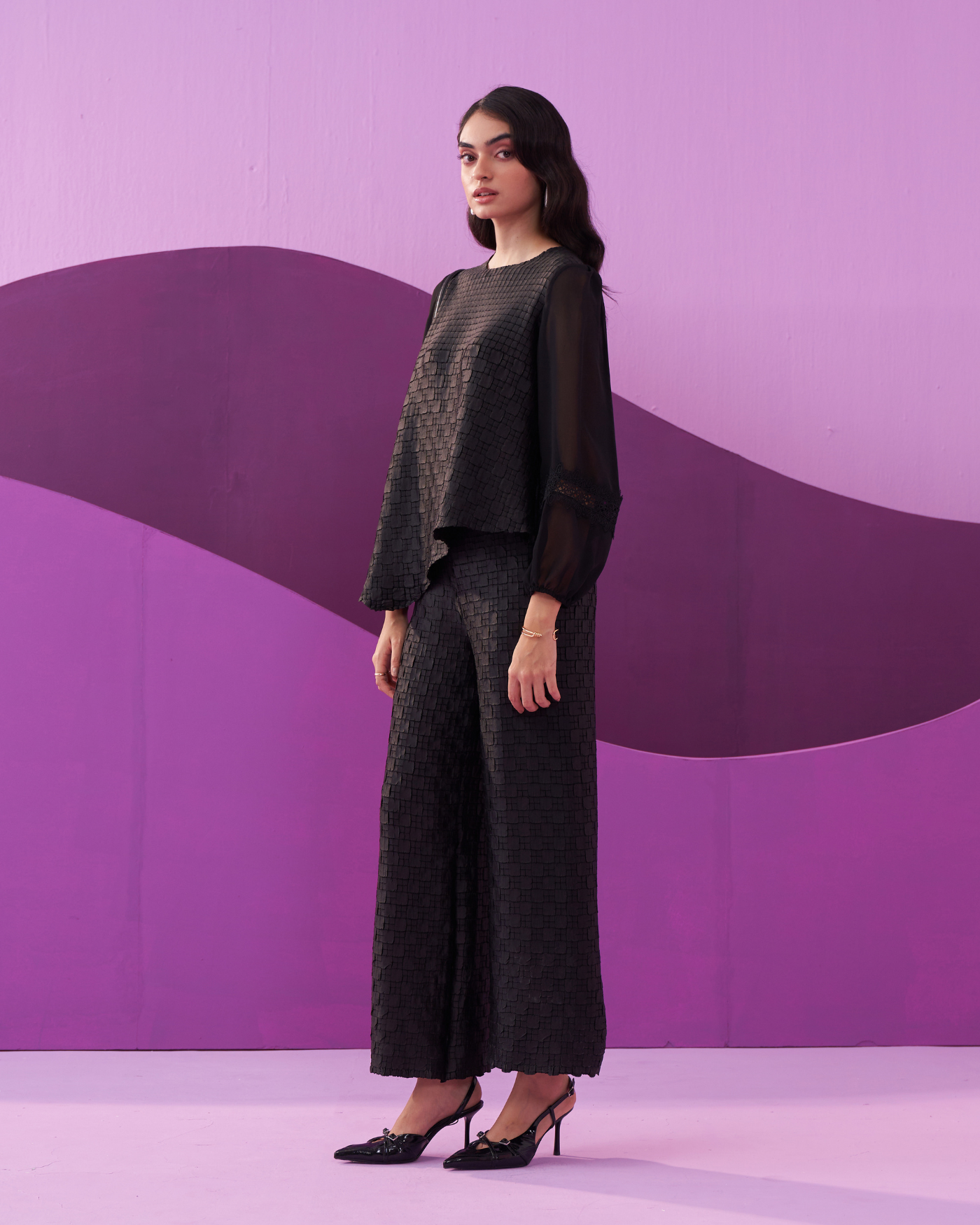 BLACK ALEXA COORD SET