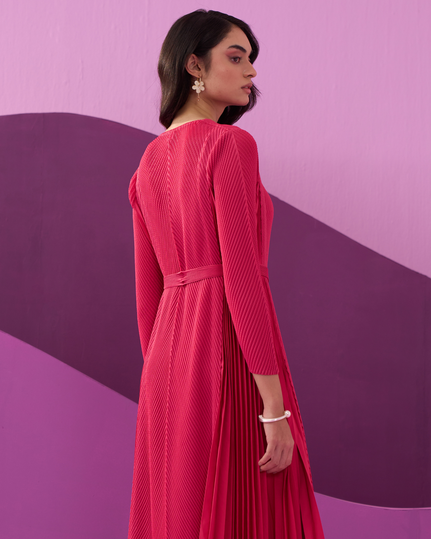 FUSCIA ANGNY DRESS